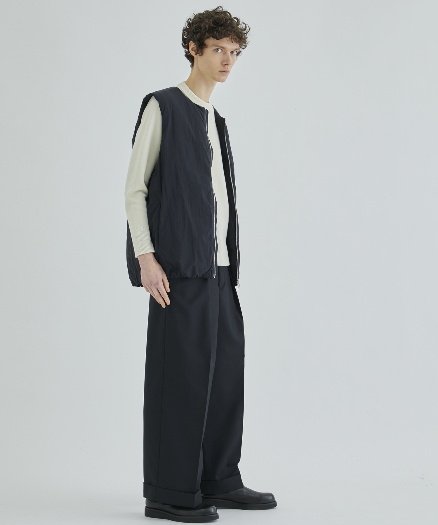 PLEATED WIDE TROUSERS  MARKAWARE