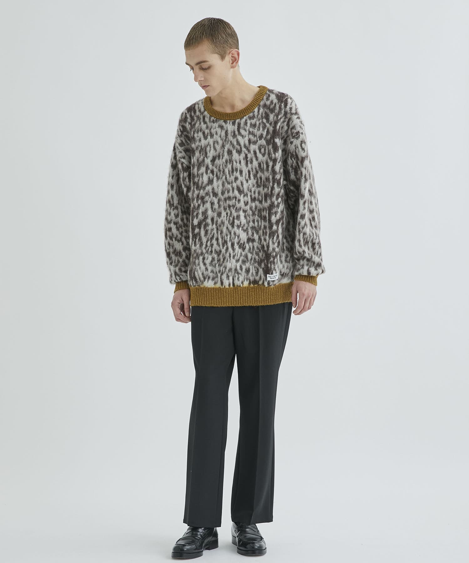 LEOPARD MOHAIR CREW NECK SWEATER｜WACKO MARIA