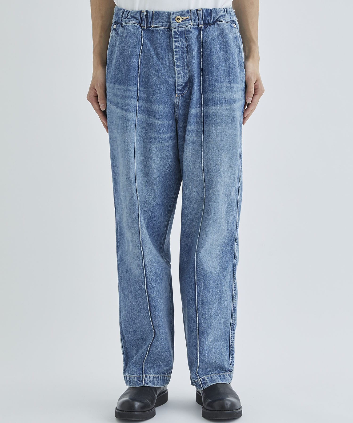 Organic cotton denim wide pants TTT MSW