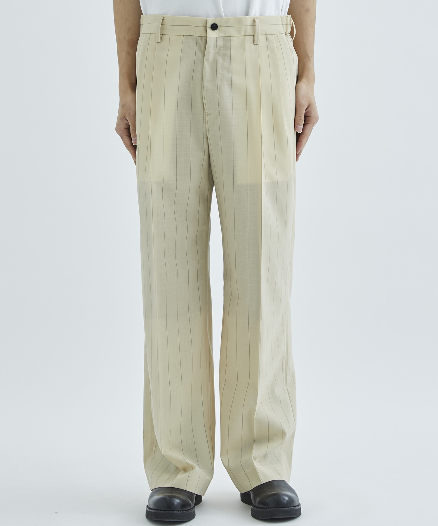 IRENISA 22aw TWO TUCKS WIDE PANTS - スラックス