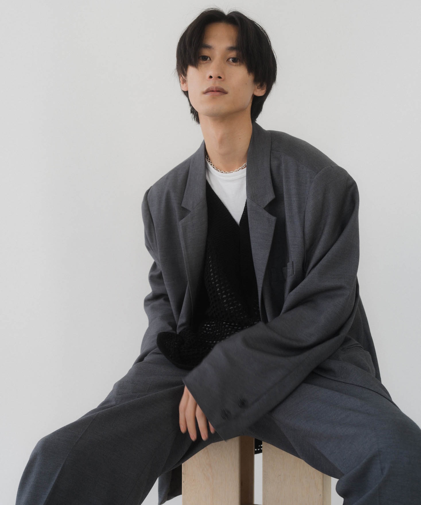 【2024新作】Knuth marf 3way unique trench coat/navy ジャケット・アウター