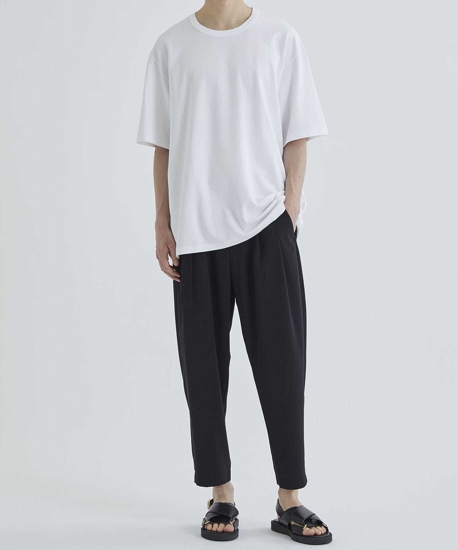 STUDIOUS別注 COTTON DOUBLE FACE S/S TEE-