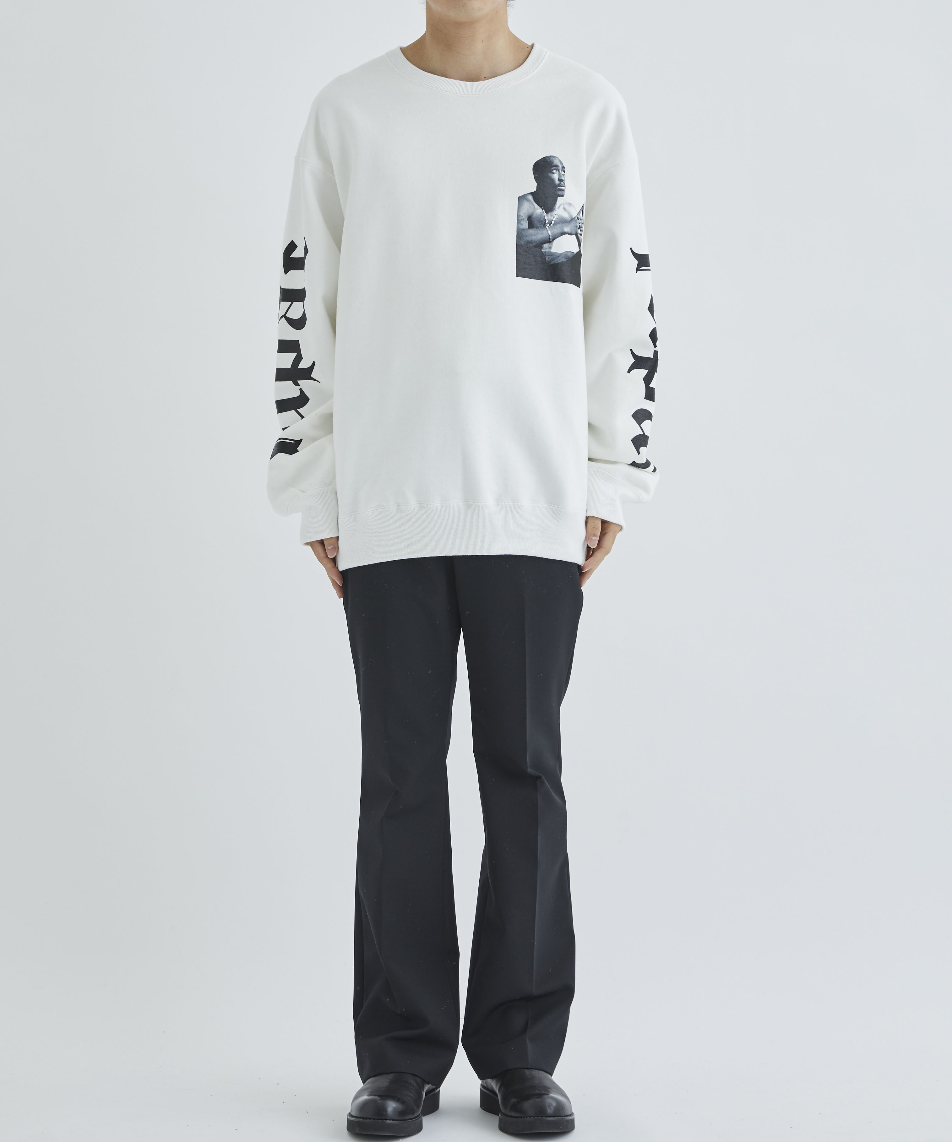 TUPAC / HEAVY WEIGHT CREW NECK SWEAT SHIRT ( TYPE-2 ) WACKO MARIA