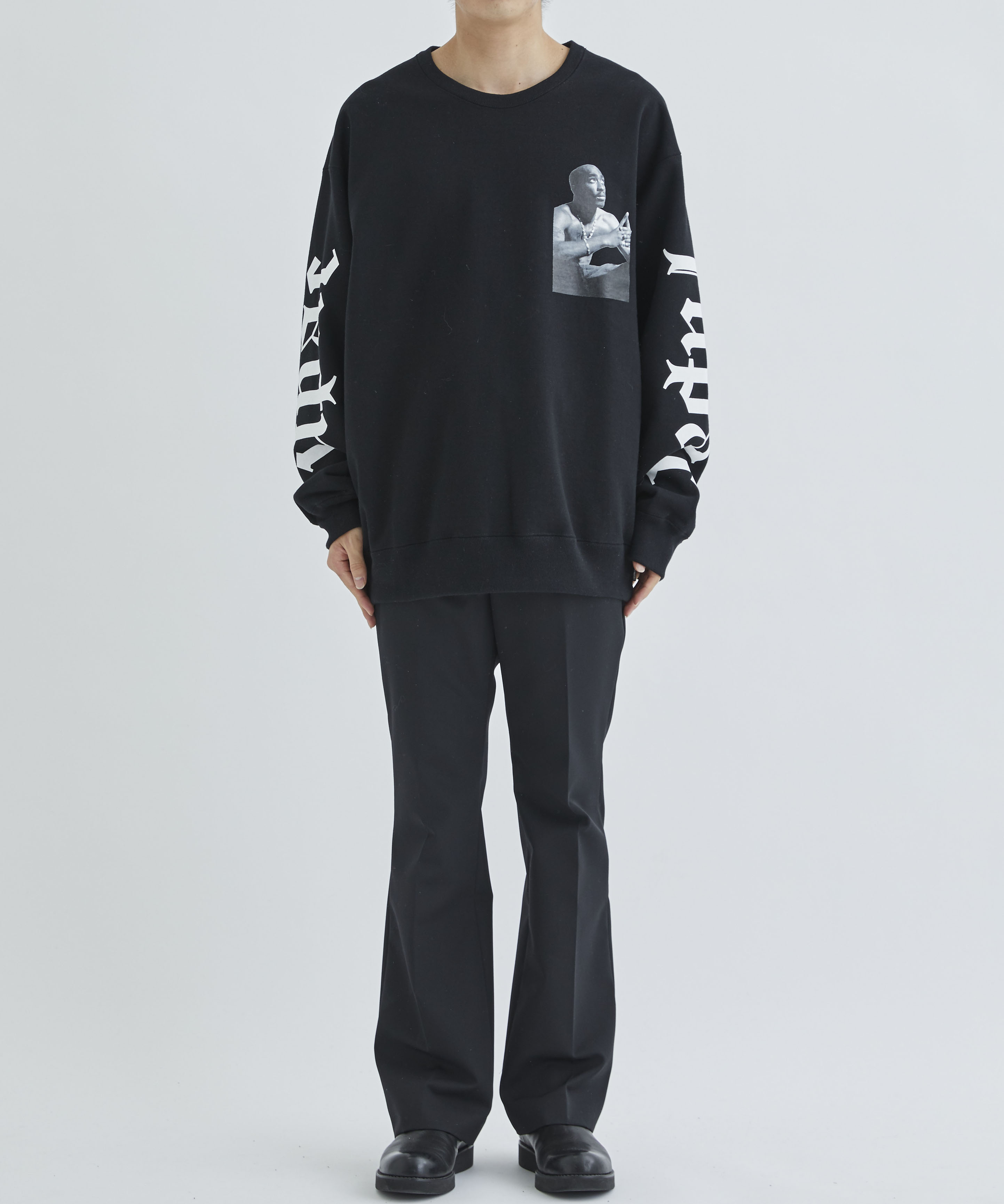 TUPAC / HEAVY WEIGHT CREW NECK SWEAT SHIRT ( TYPE-2 ) WACKO MARIA