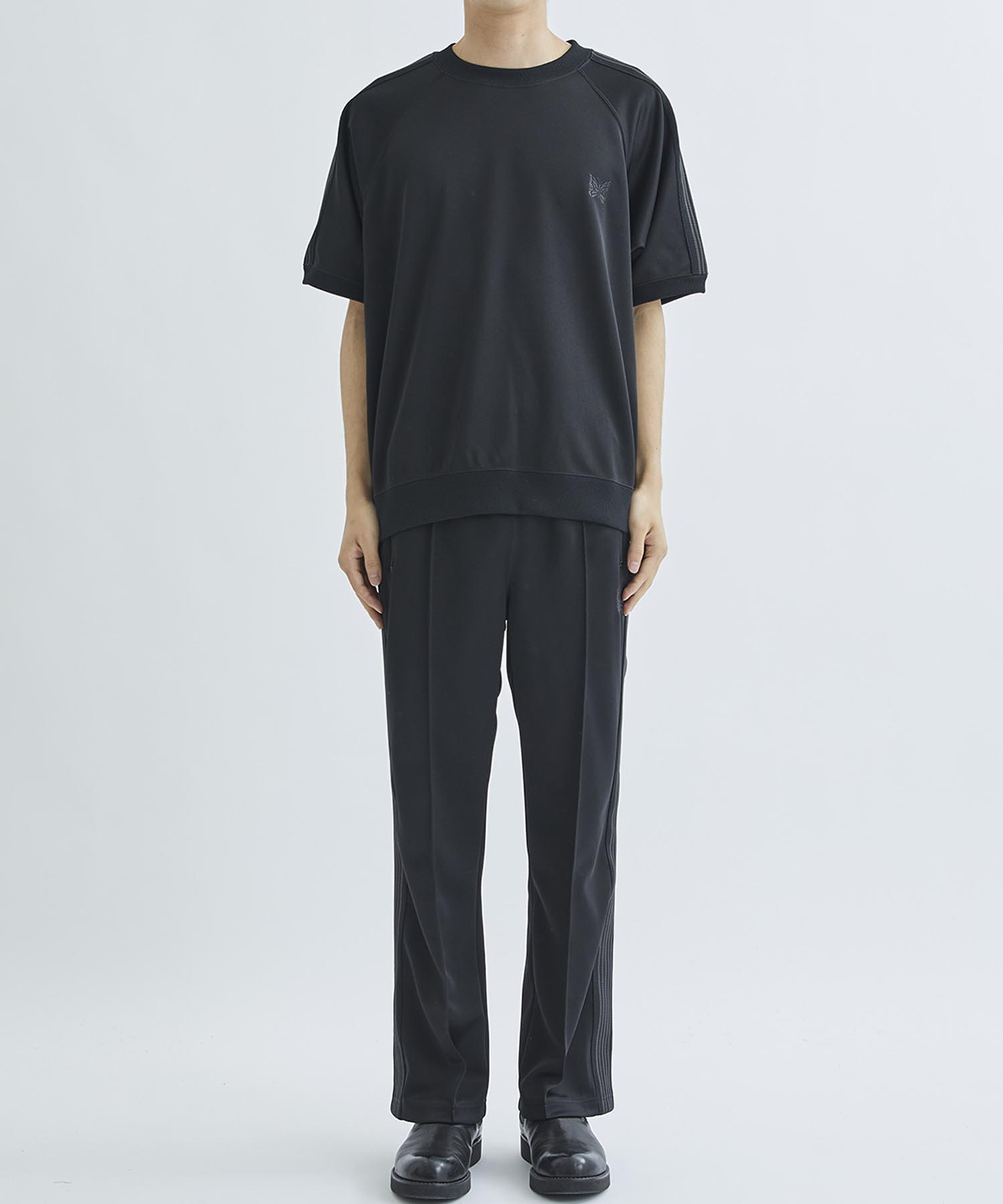 <別注>Track S/S Crew Neck Shirt - Poly Smooth NEEDLES