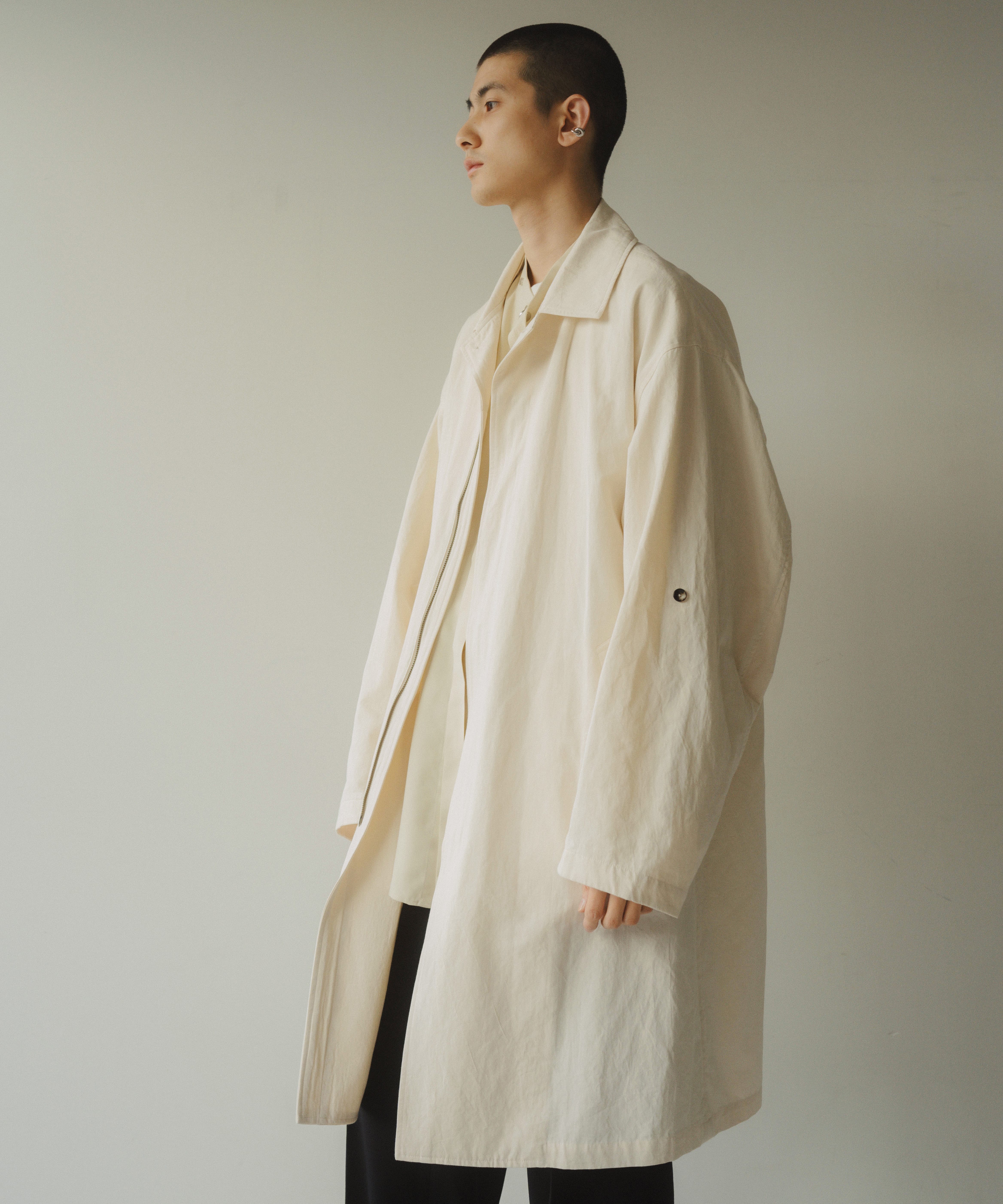 high end- washer long soutien collar coat｜Knuth Marf