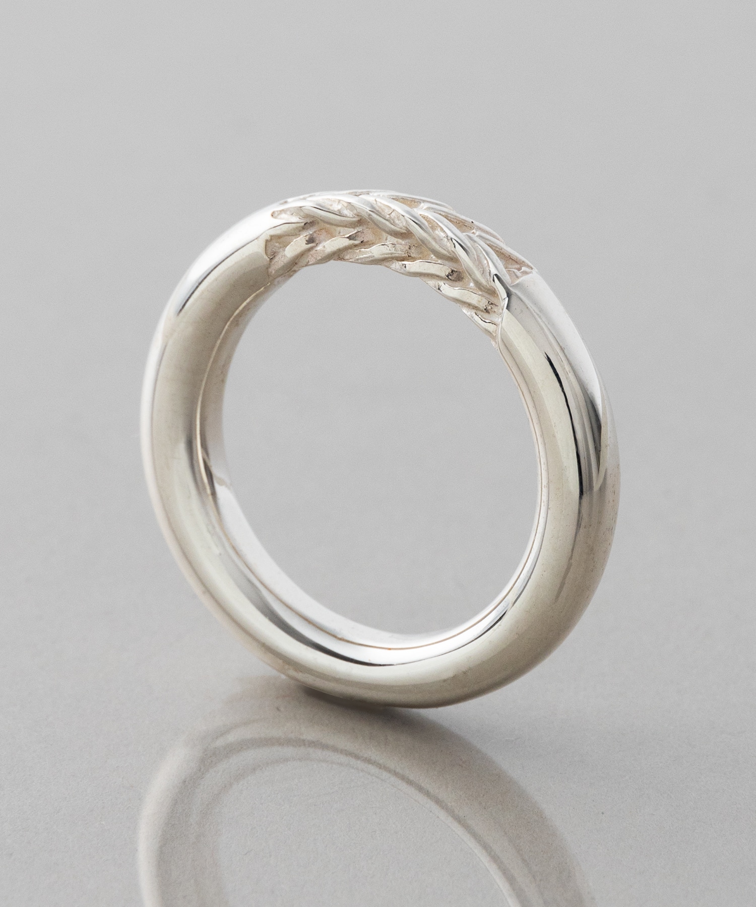 R-084 Braided silver ring WAKAN SILVER SMITH