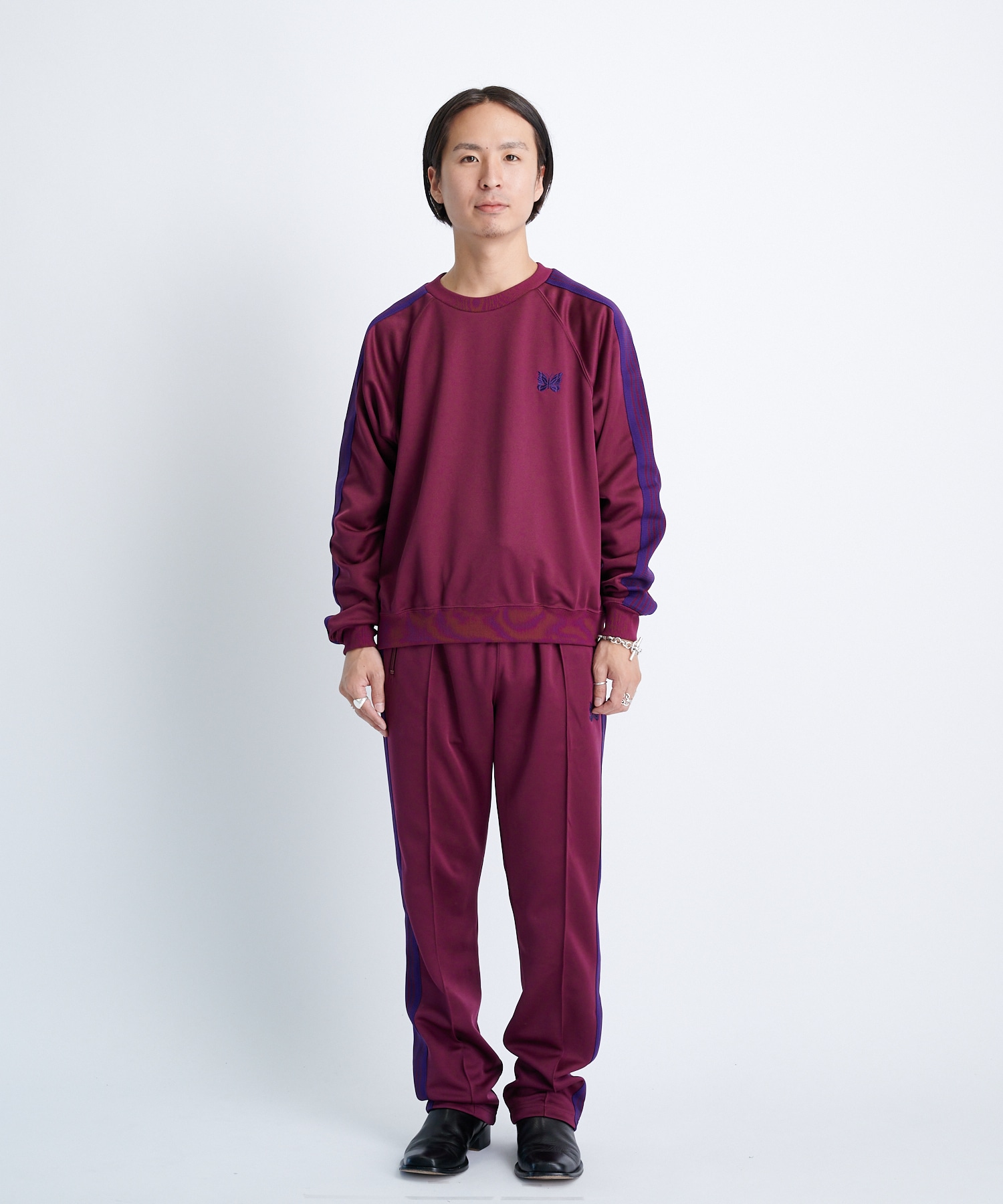 NEEDLES TRACK CREWNECKSHIRT STUDIOUS 別注Ｌ - スウェット