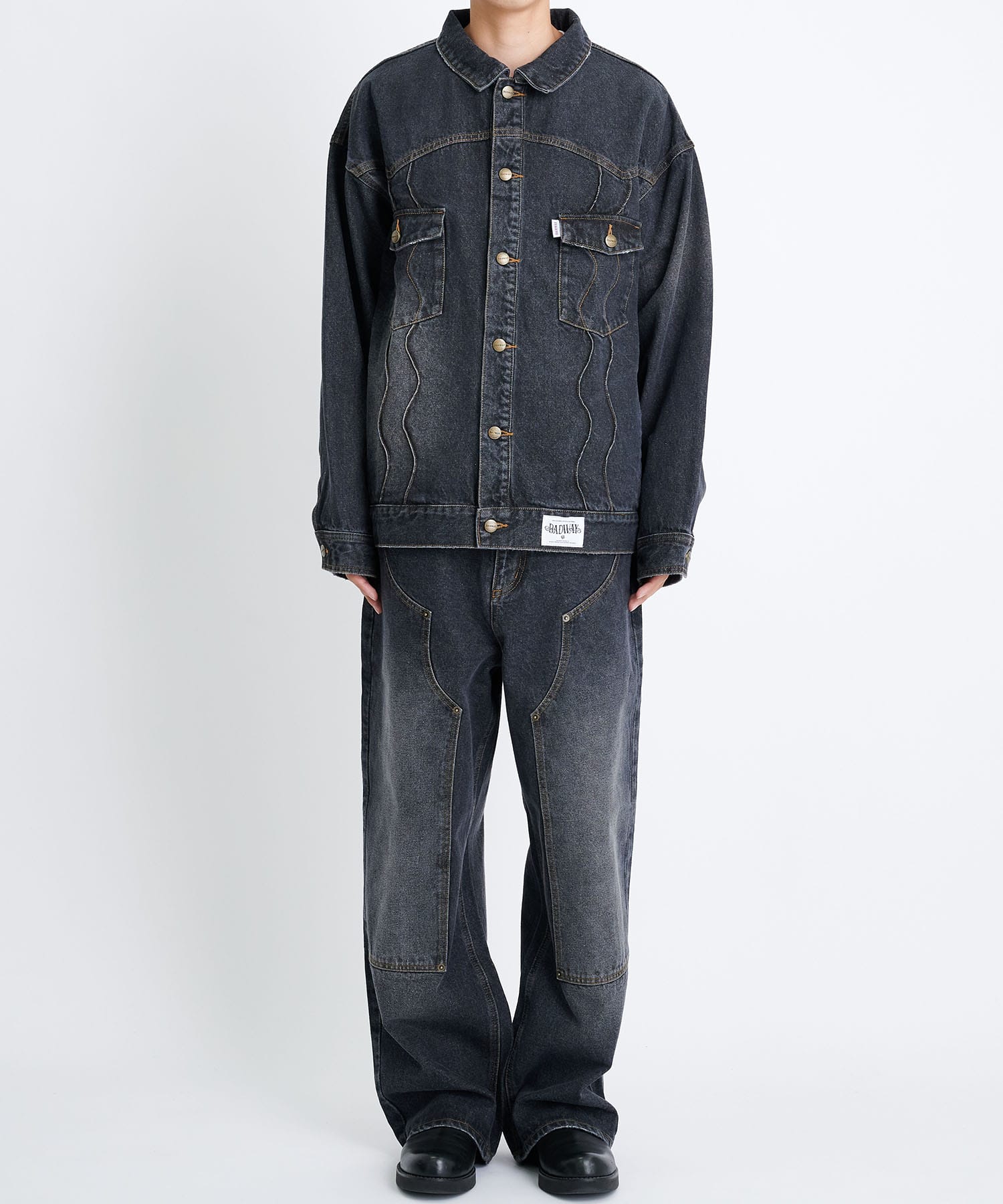 BADWAY/バッドウェイ】STUDIOUS別注 DENIM BLOUSON-