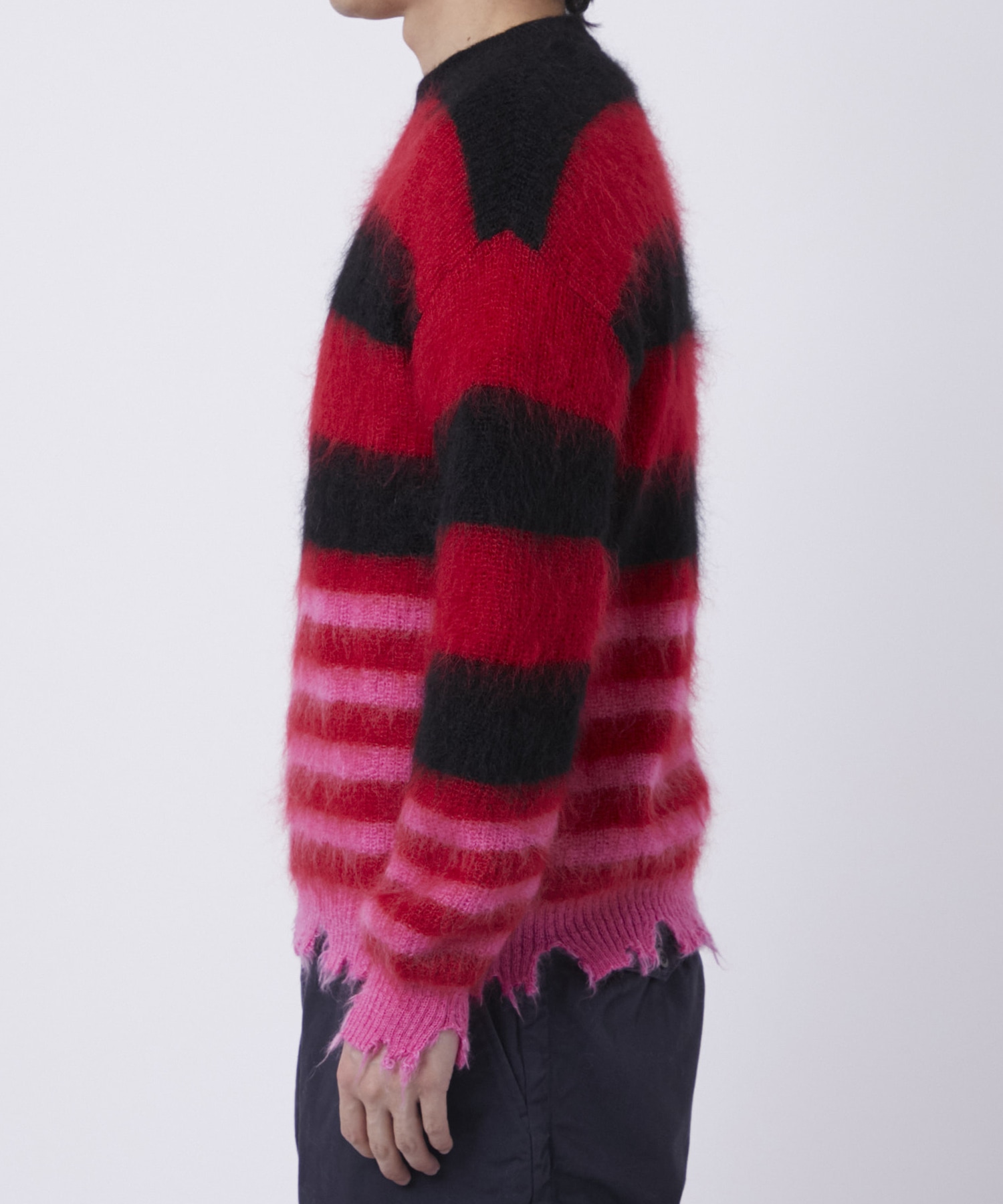 MOHAIR BORDER KNIT KIDILL