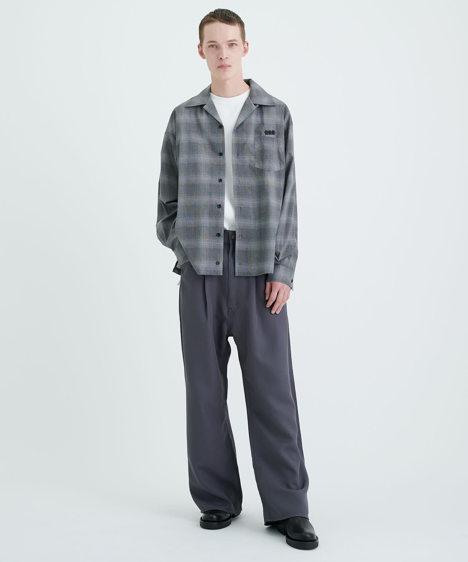 WIDE ONE TUCK STRAIGHT PANTS ワイドワンタック - スラックス