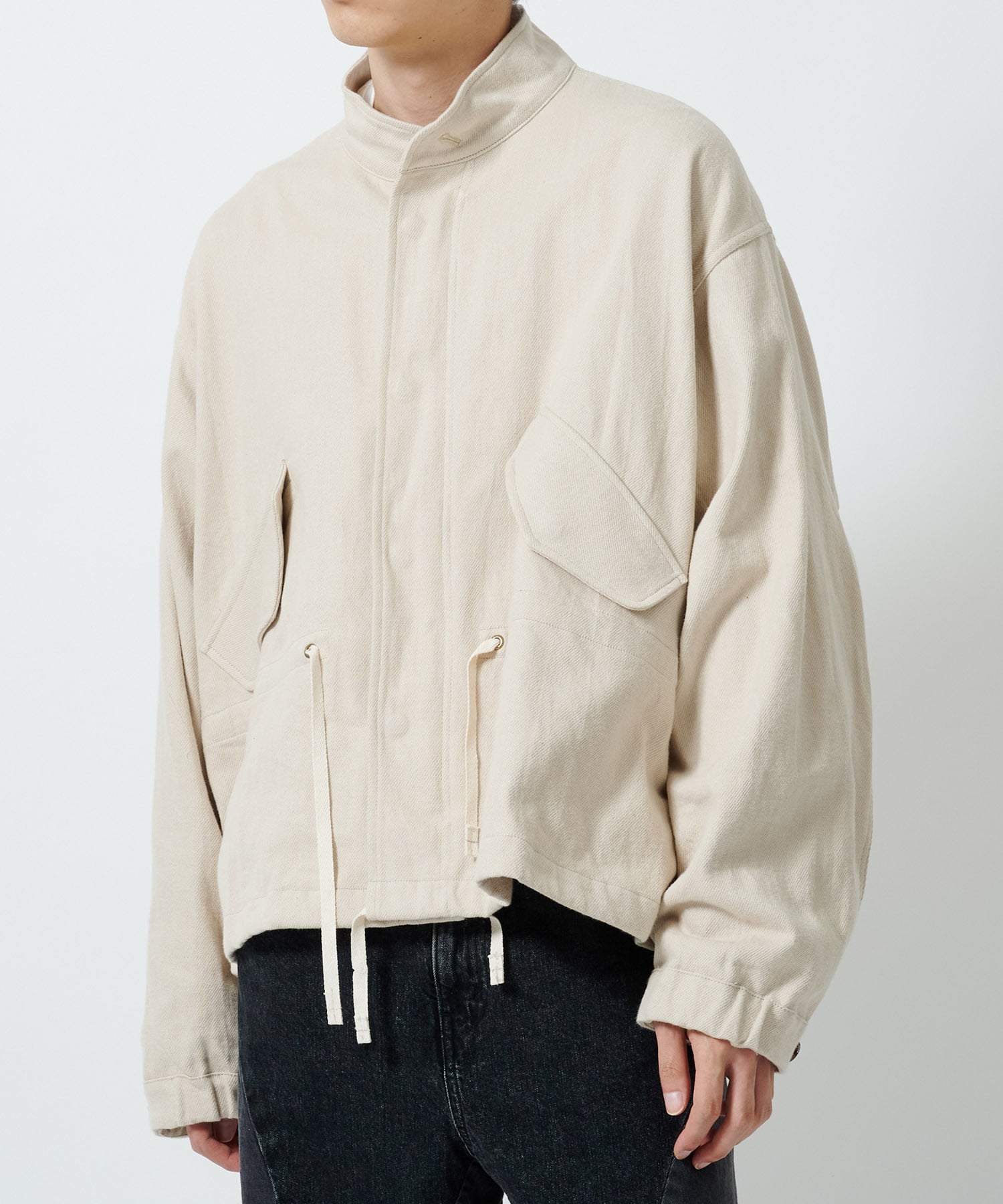 COTTON KERSEY M-65 SHORT JACKET Name.