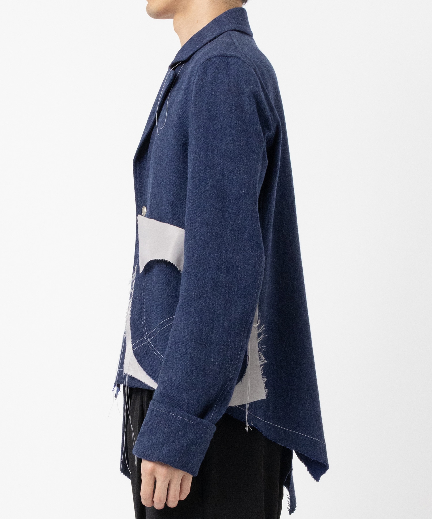 WOOL-DENIM LONG SLEEVE JACKET sulvam