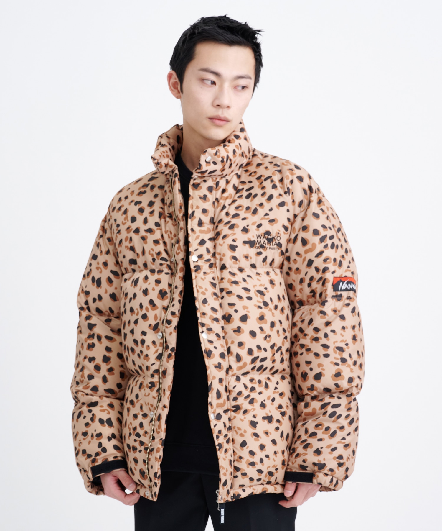 WACKO MARIA LEOPARD DOWN JACKET M ワコマリア