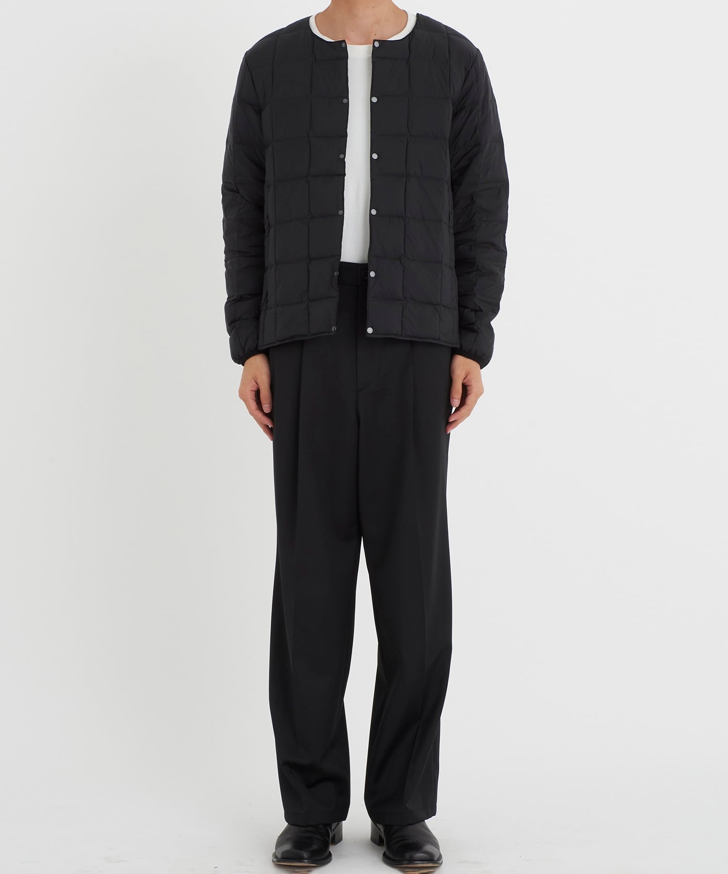 CREW NECK BUTTON DOWN JKT TAION/TAION EXTRA