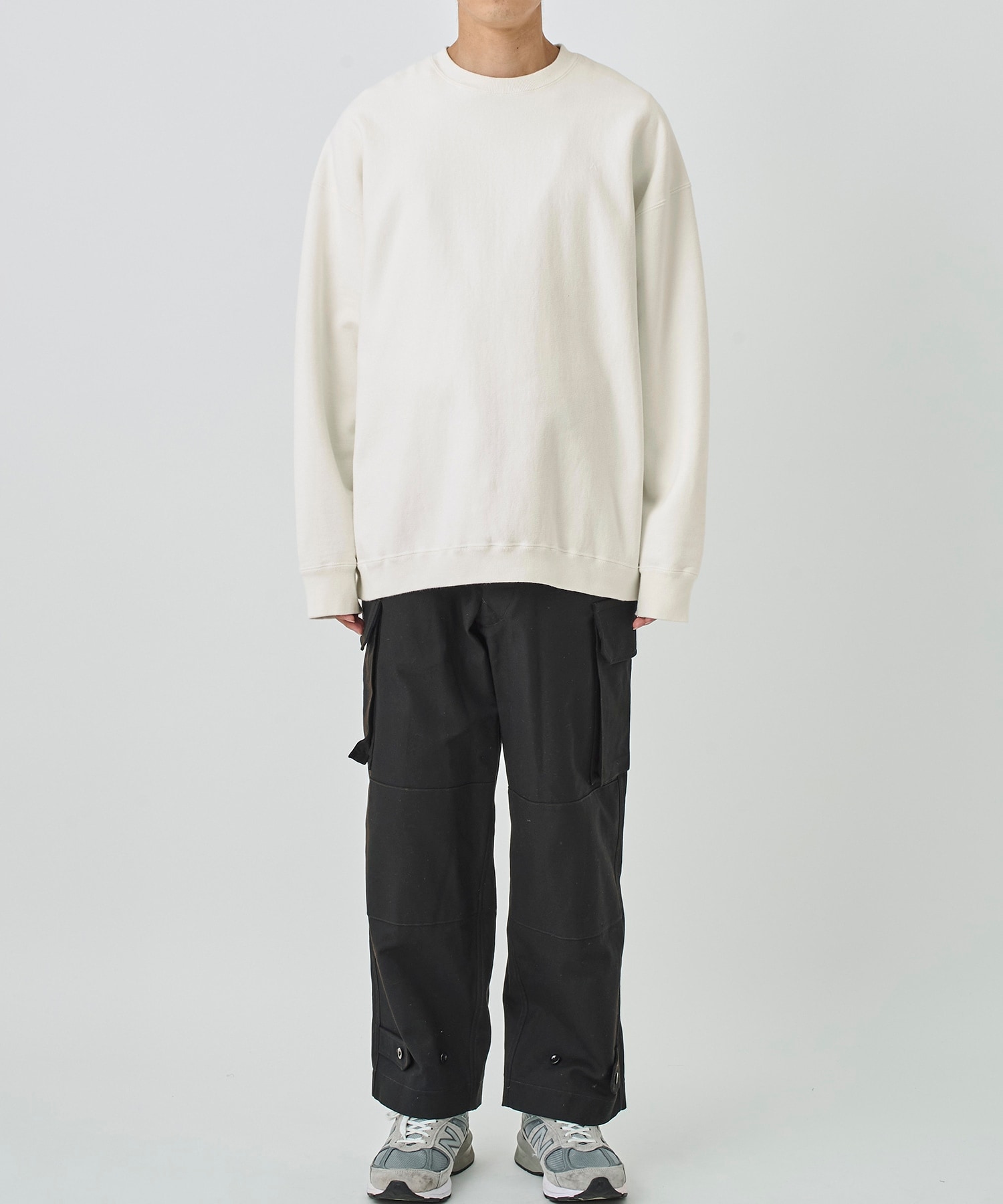 GARMENT DYED OVERSIZED PULLOVER ATON