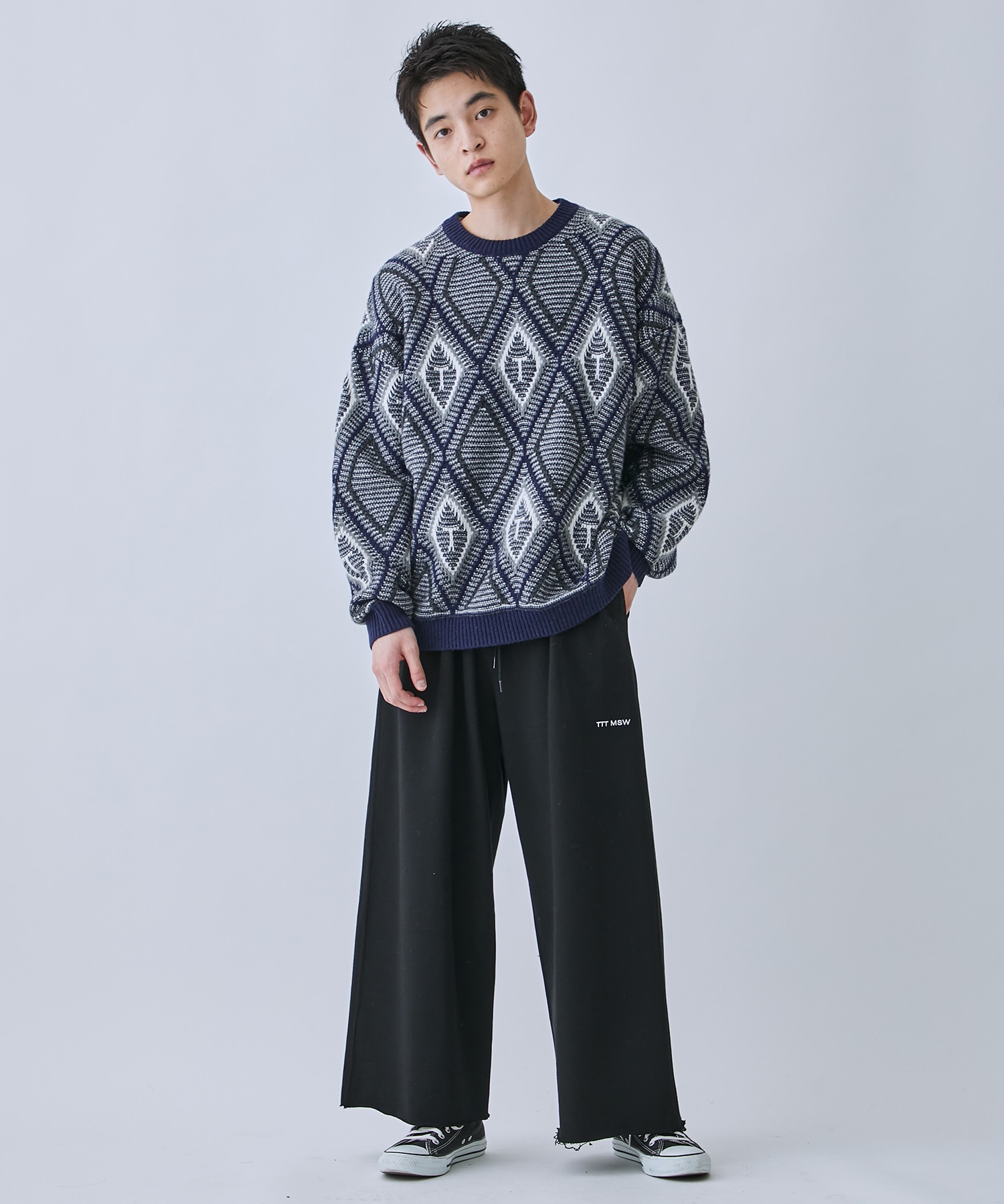 Diamond pull over knit TTT MSW