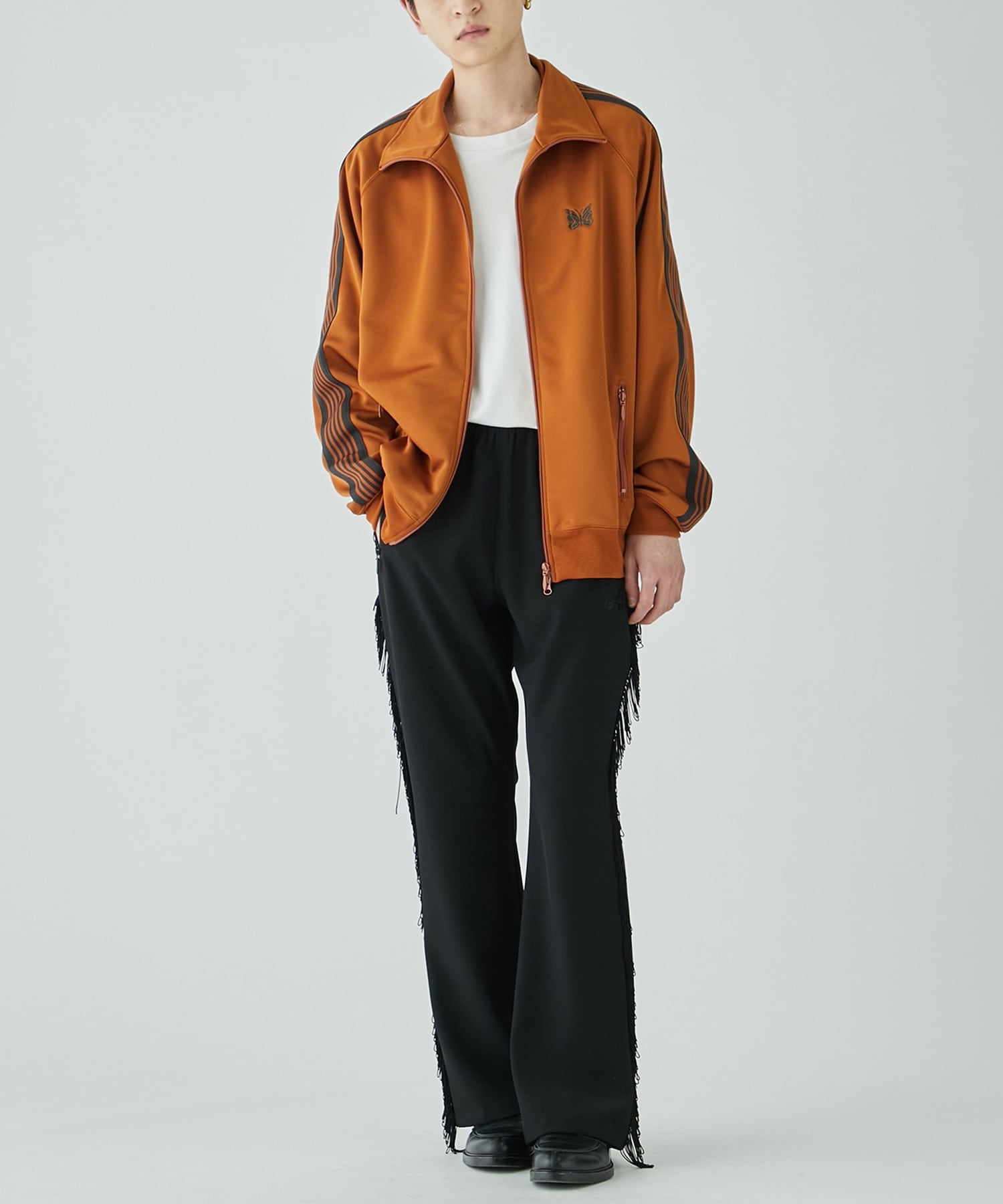 Fringe Boot-Cut Track Pant - Poly Kersey NEEDLES