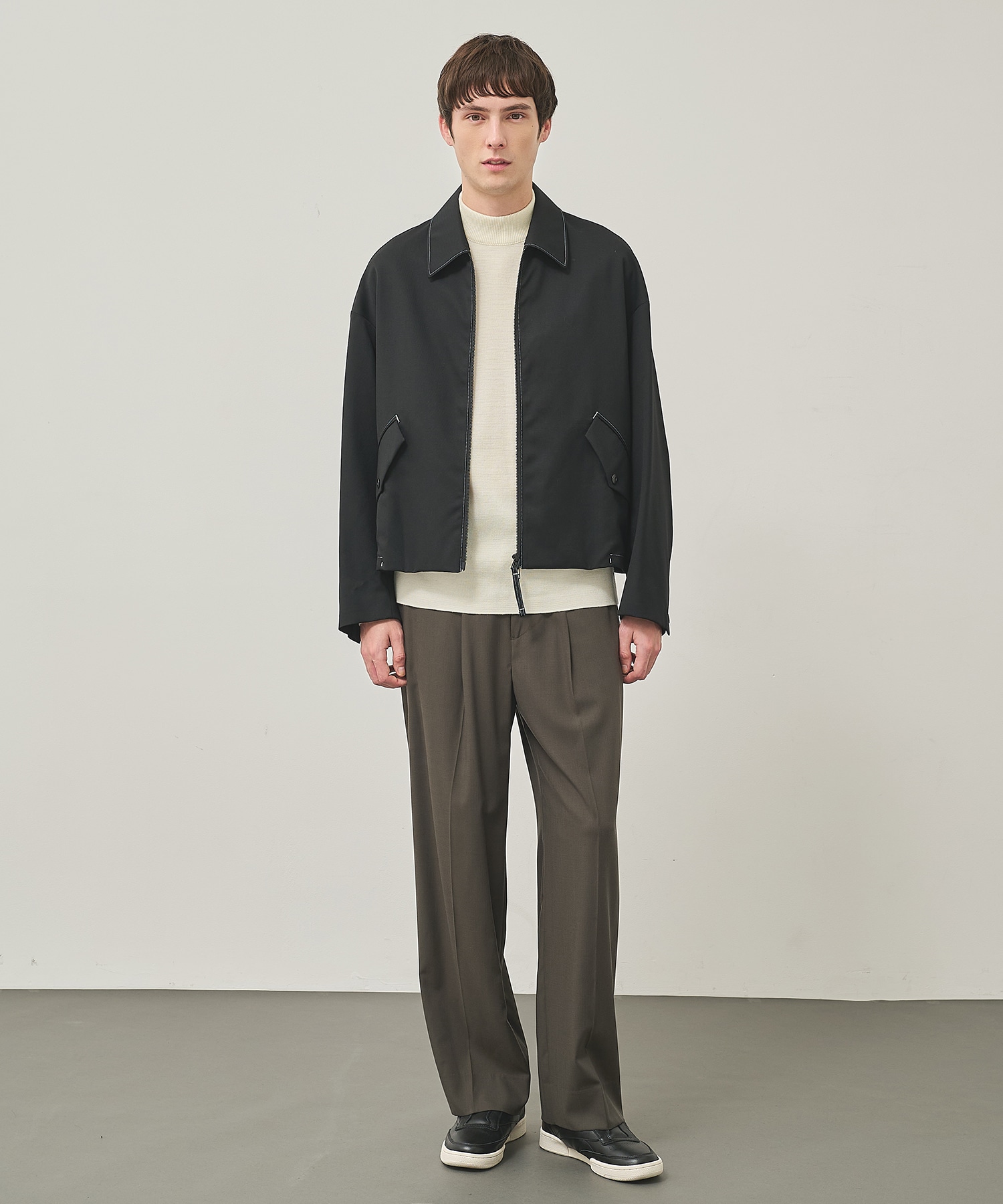 NO SEASON WASHABLEWOOL BLOUSON			 STUDIOUS