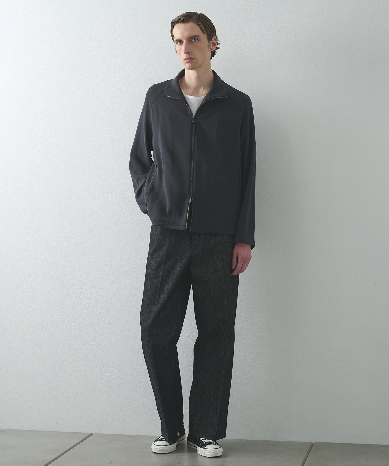 STUDIOUSセットアップ ブラック　M size STUDIOUS（ステュディオス） スラックス NO SEASON WASHABLEWOOL