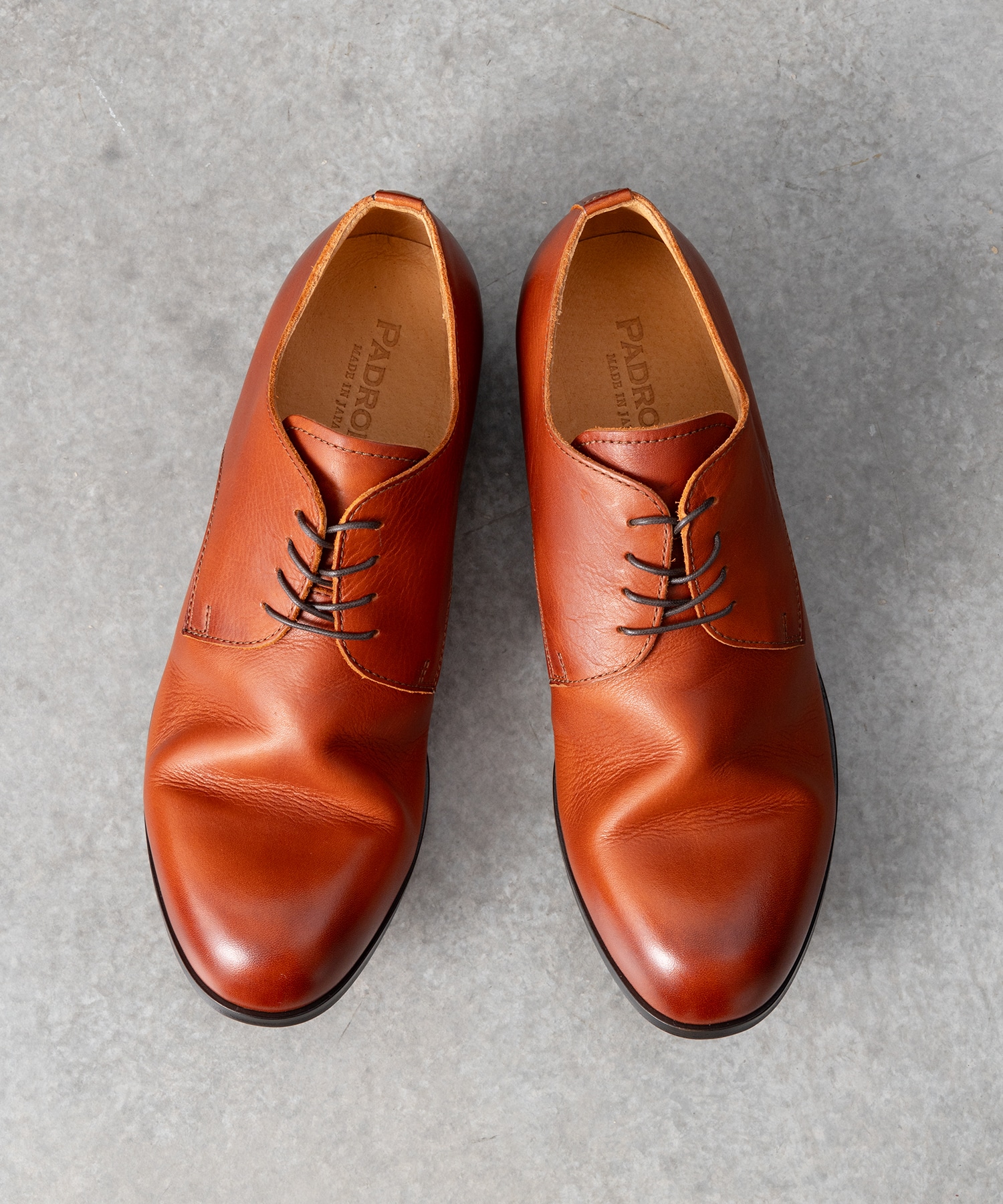 DERBY PLAIN TOE SHOES PADRONE