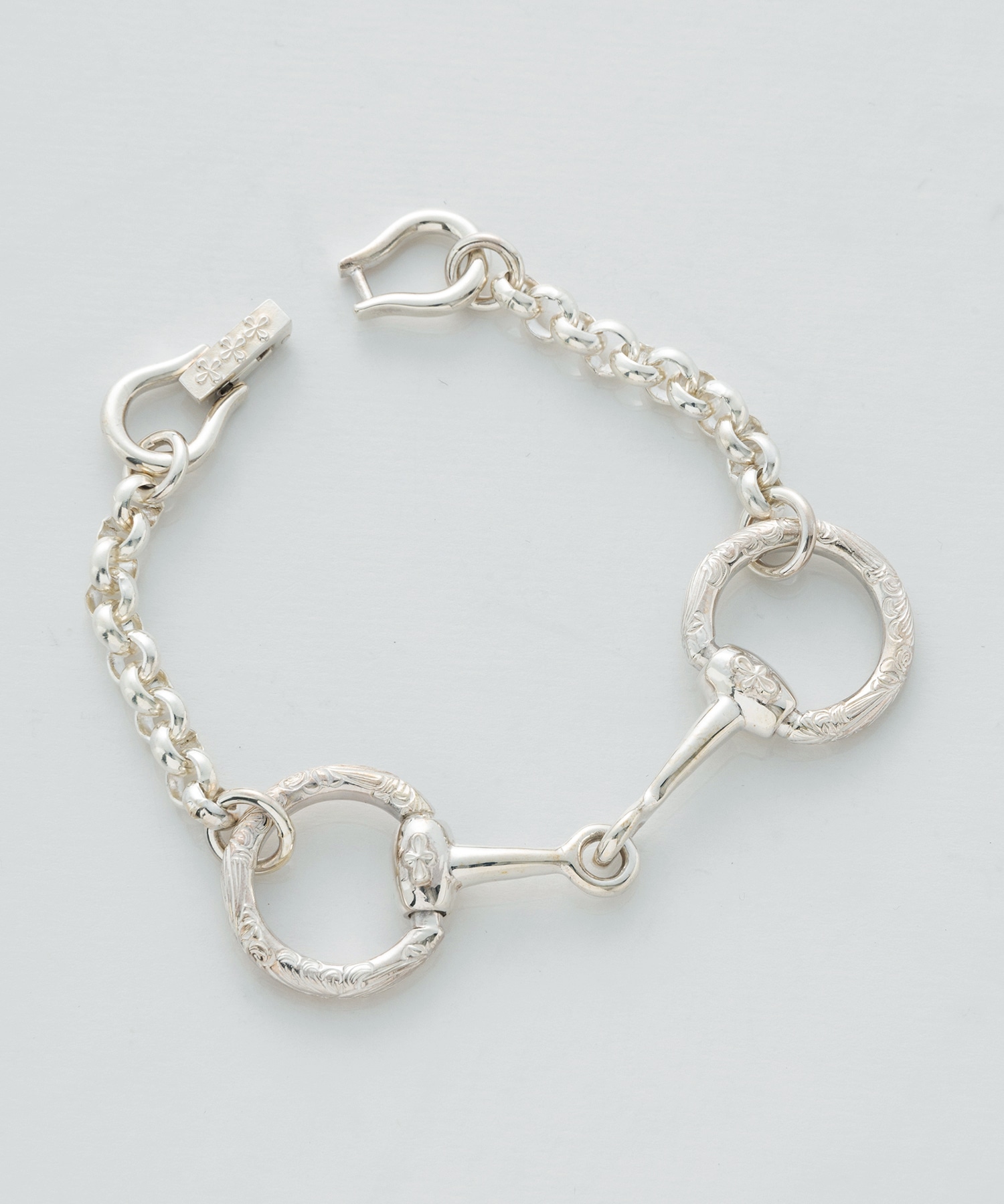 BN-081 Arabesque Horse bit bracelet WAKAN SILVER SMITH