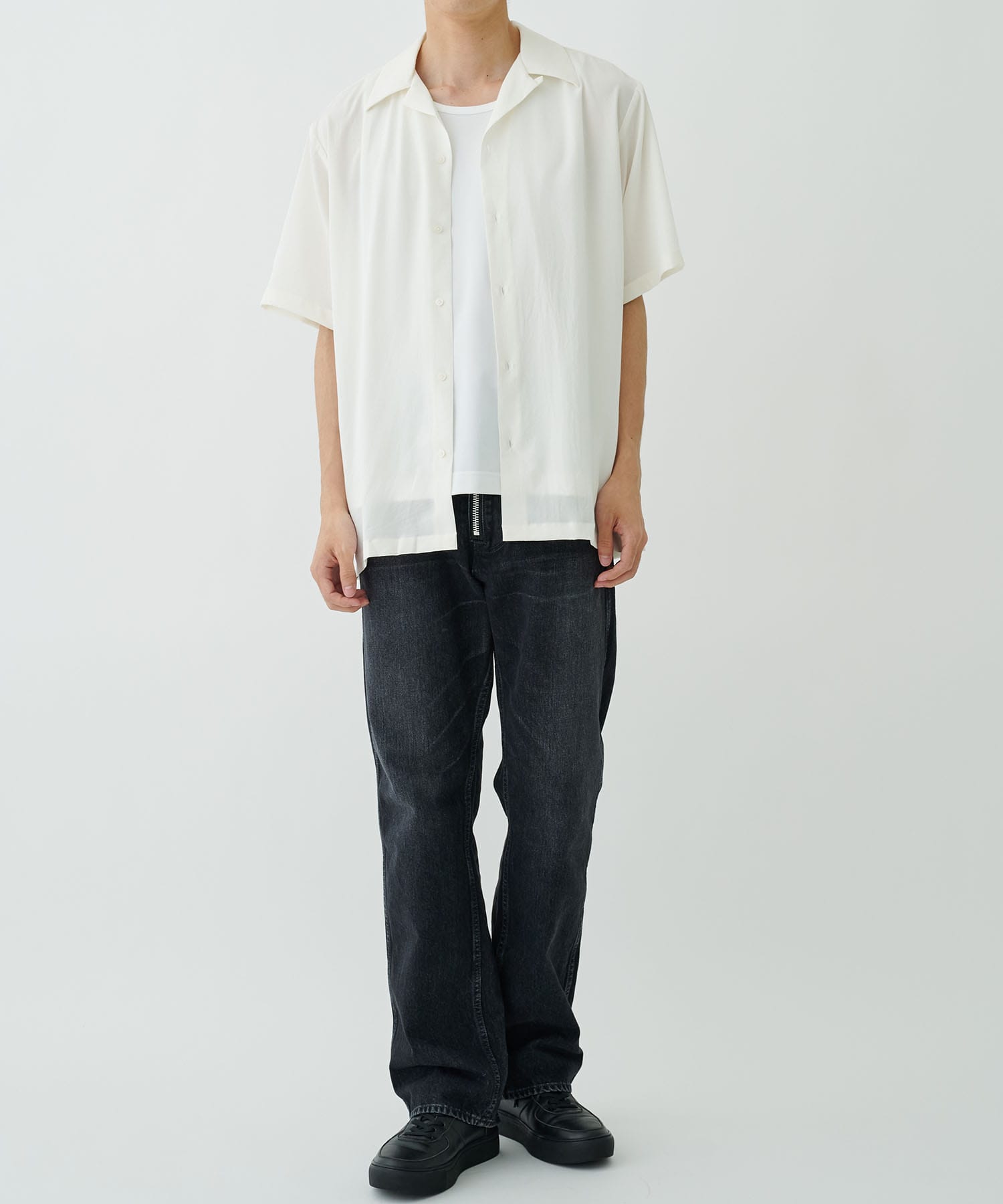 OPEN COLLAR S/S SHIRT RAINMAKER