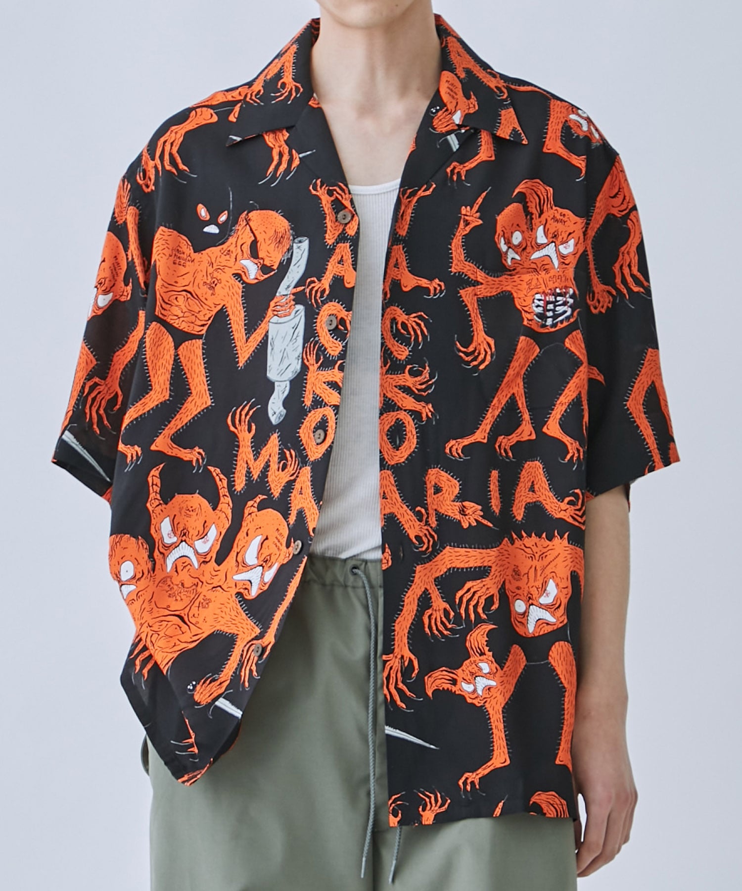 NECK FACE / HAWAIIAN SHIRT S/S ( TYPE-4 ) WACKO MARIA