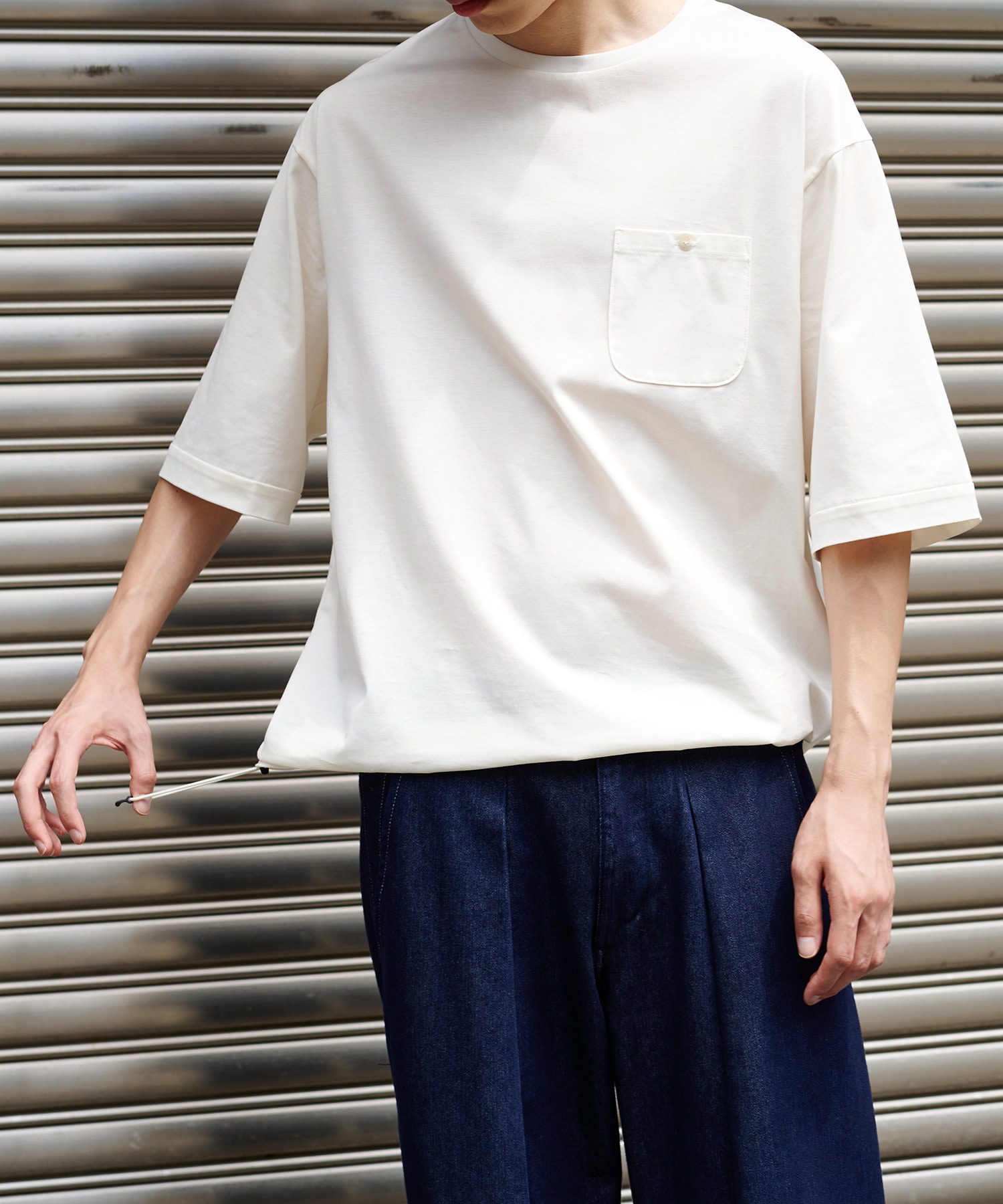 〈STUDIOUS×PUBLIC TOKYO〉ビューティーコットンコードTEE STUDIOUS