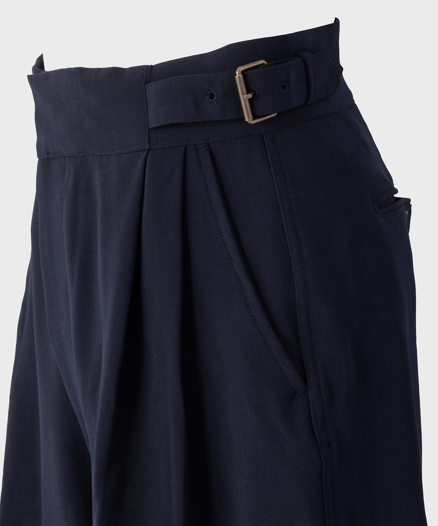 MELANGE TWILL SIDE BELTED SHORTS RAINMAKER