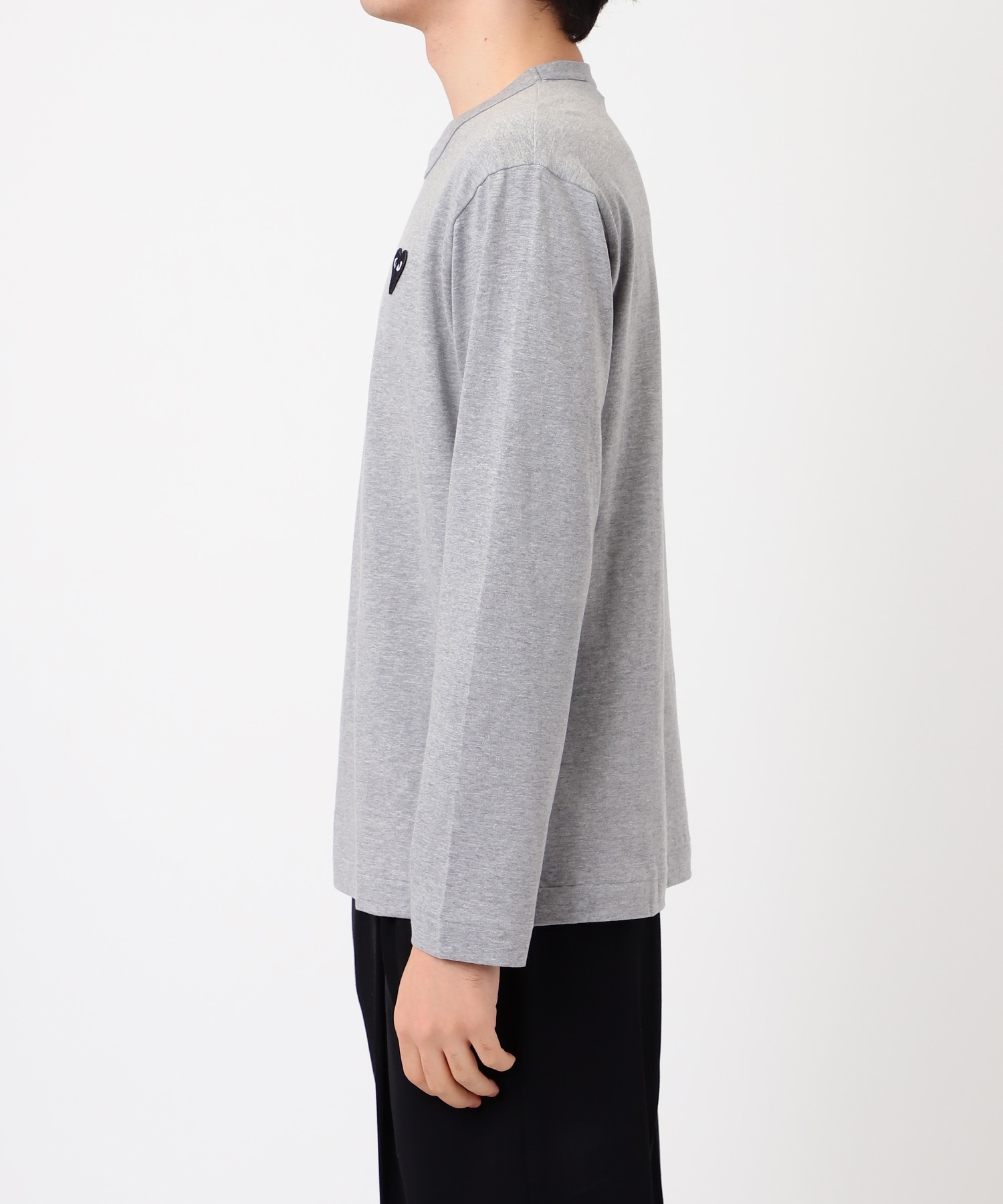 AX-T122-051 Unisex Long Sleeve T-ShirtTOP GRAY PLAY COMME des GARCONS