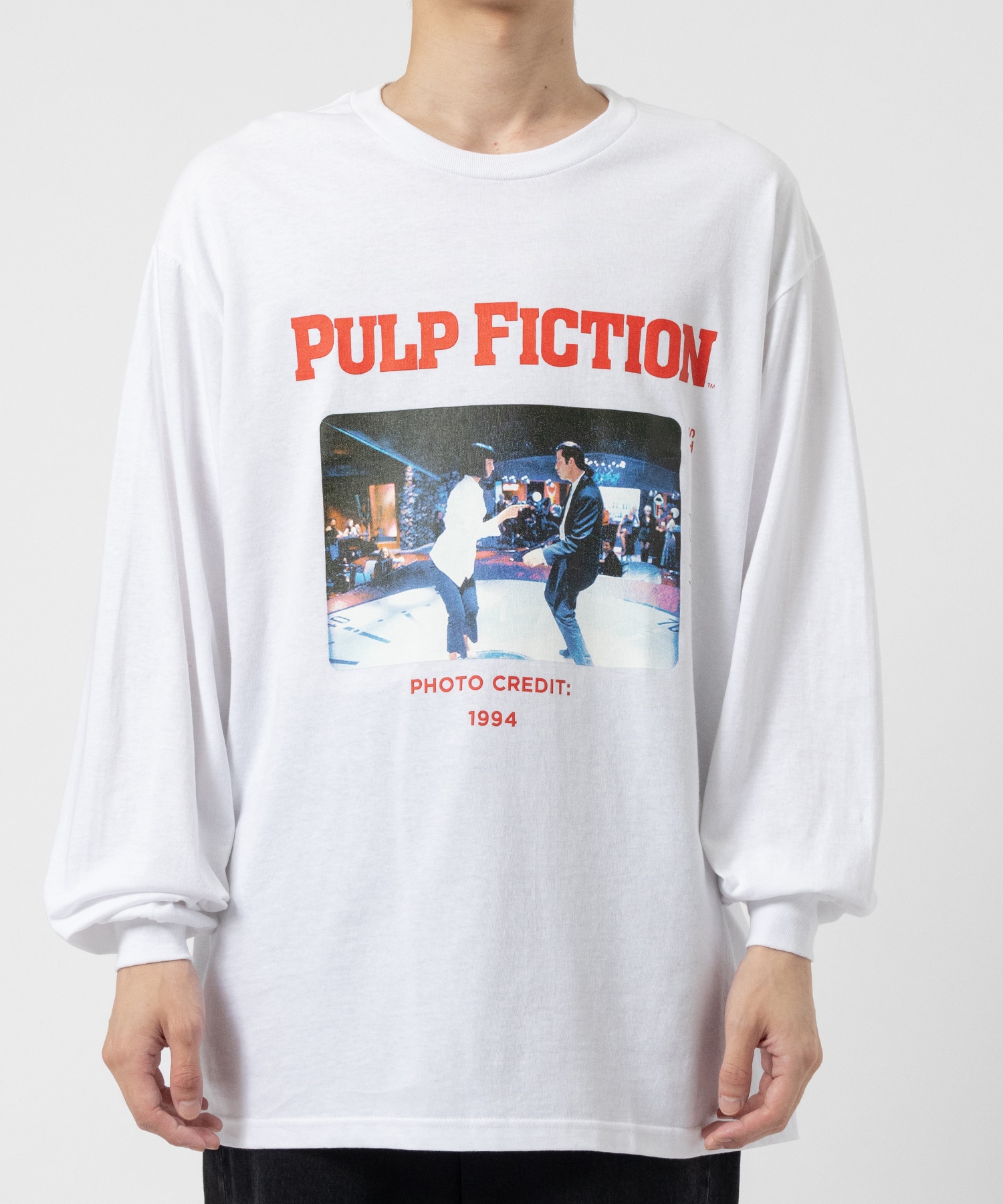 PULP FICTION / CREW NECK LONG SLEEVE T-SHIRT ( TYPE-1 ) WACKO MARIA