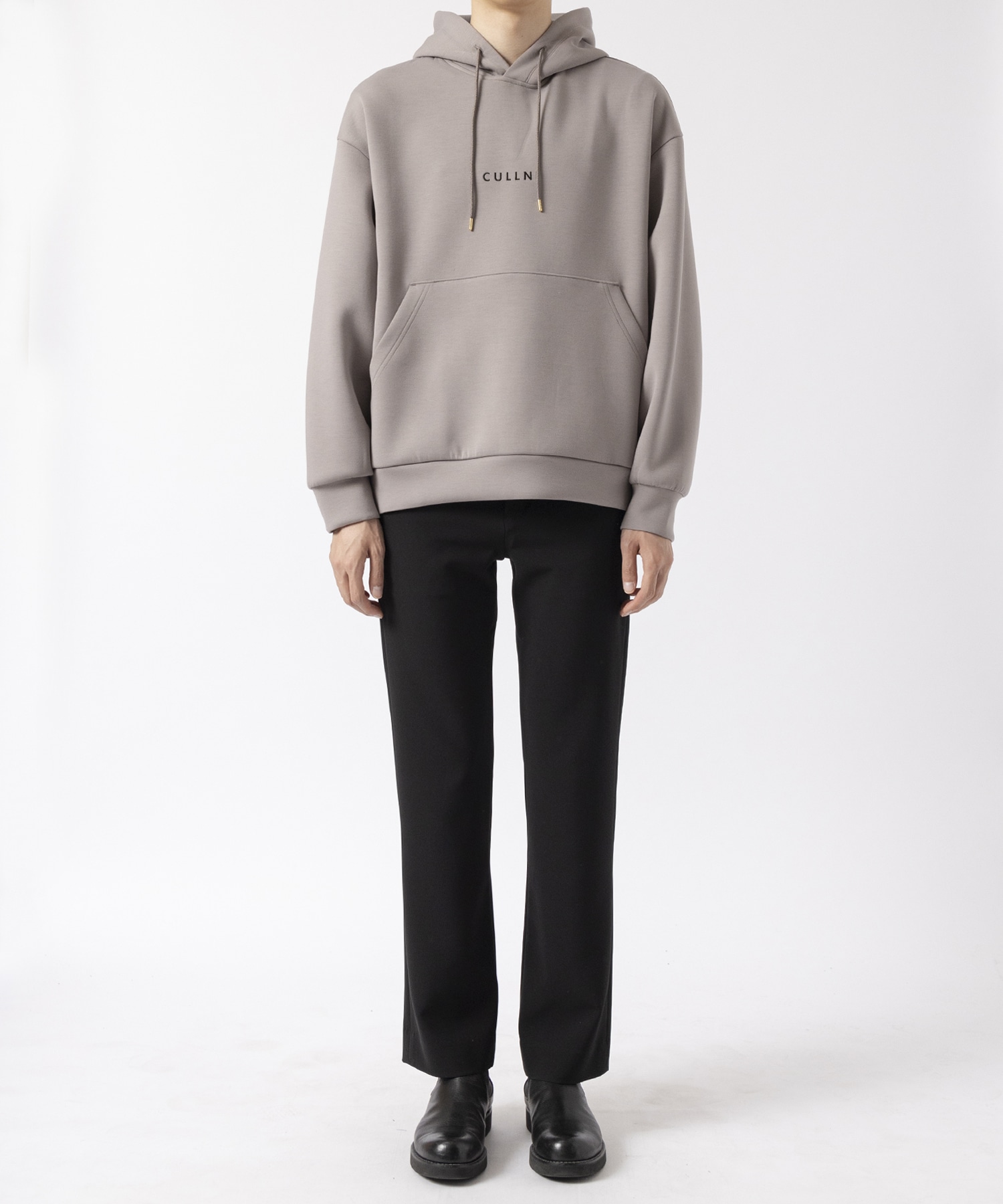 CULLNI Logo Embroidery Double Knit Hoodie CULLNI