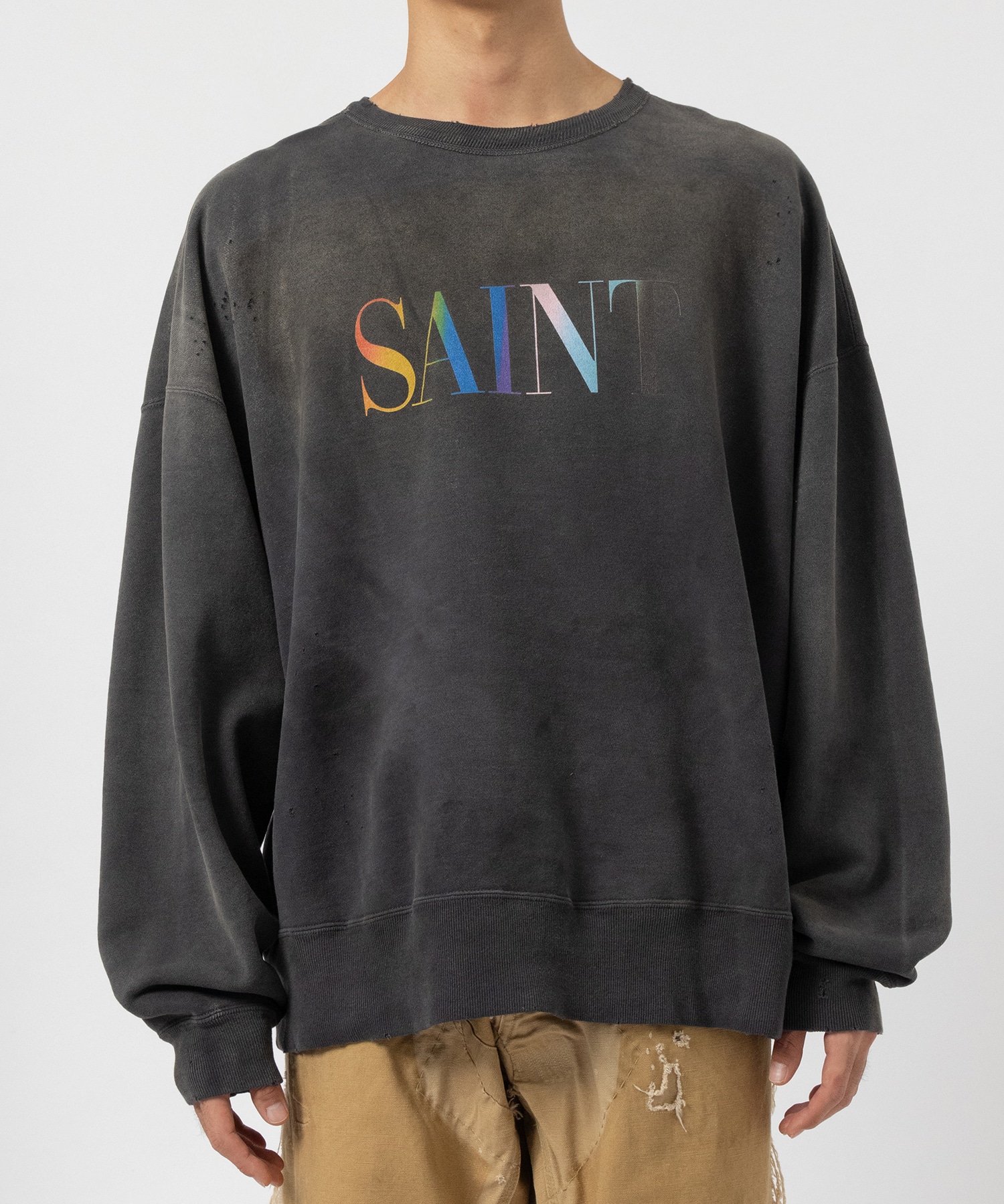 SM-YS1-0000-030/CREW SWT/RAINBOW SNT/BLK SAINT M××××××