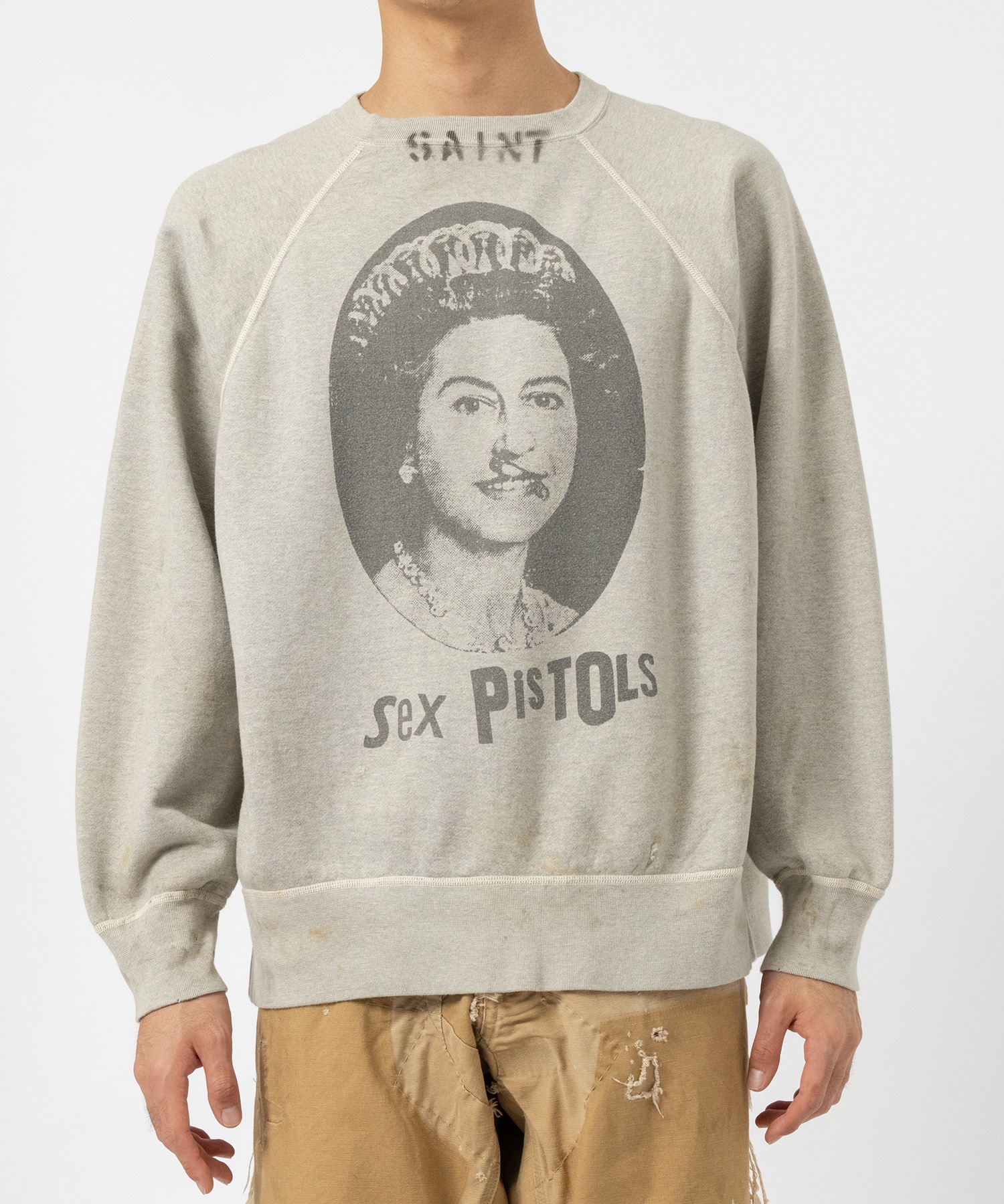 SM-YS1-0000-C23/SP_CREW SWT/QUEEN/GRAY SAINT M××××××