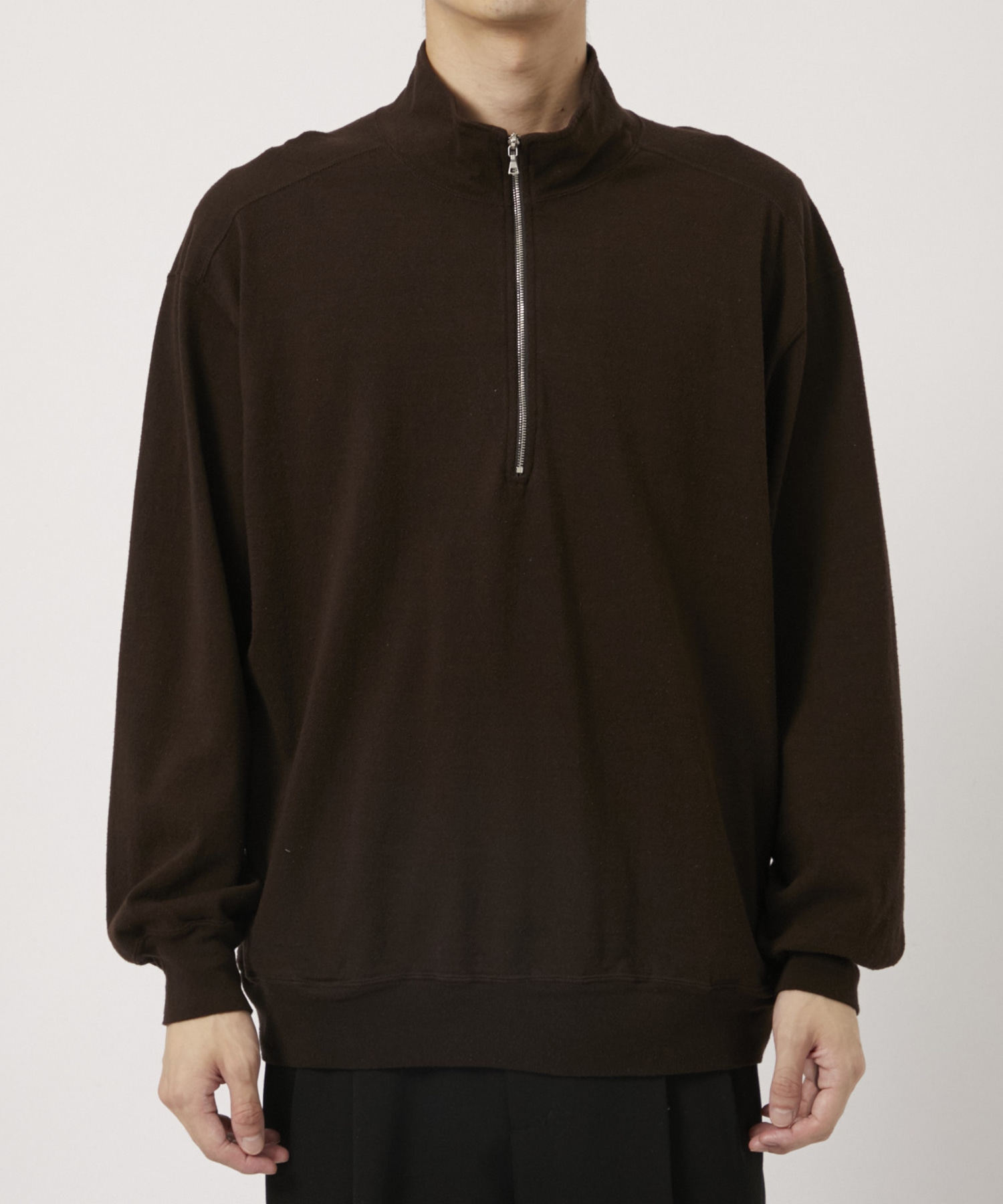 Co/Silk Nep Harf-Zip blurhms