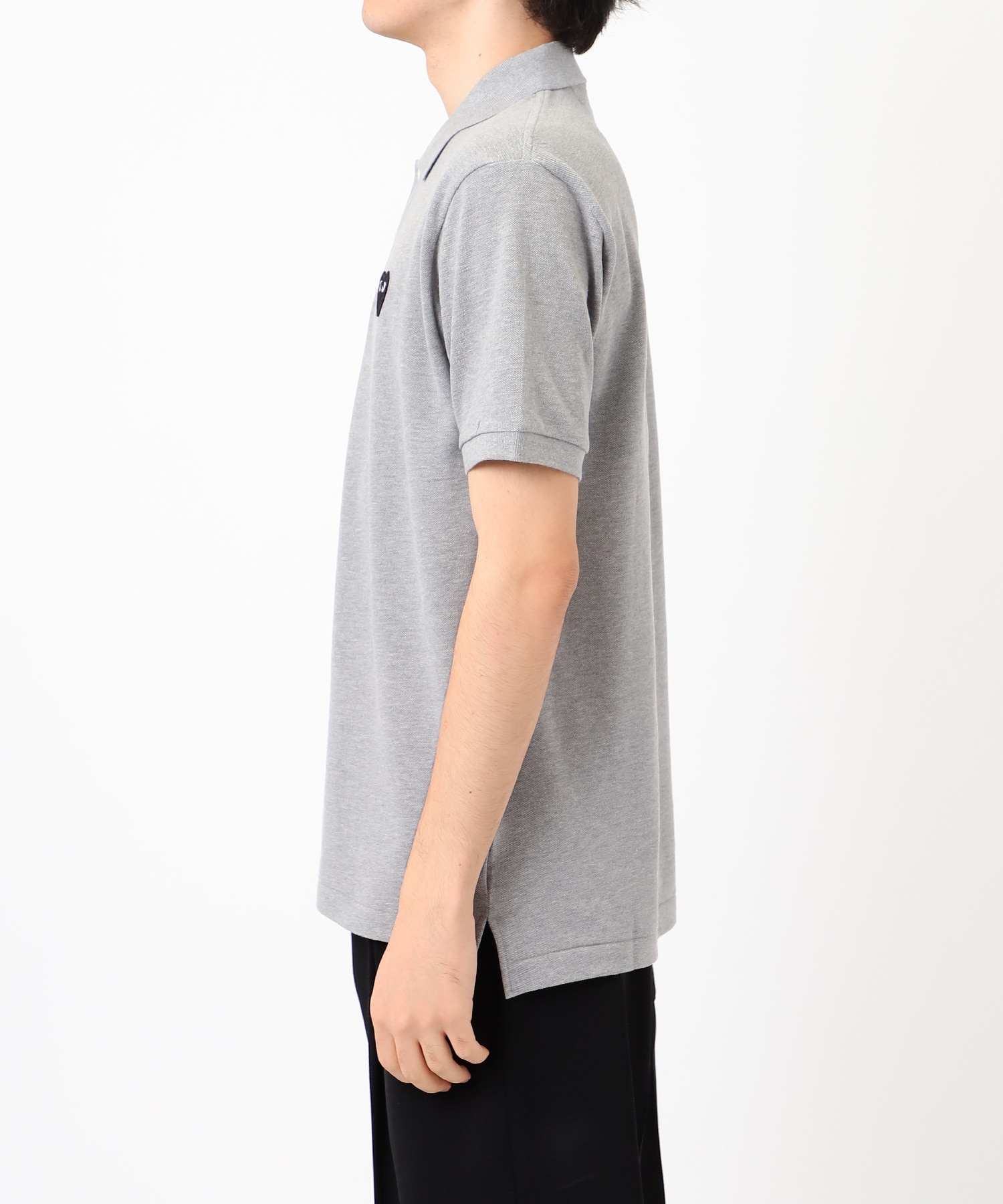 AX-T078-051 Unisex PoloTOP GRAY PLAY COMME des GARCONS