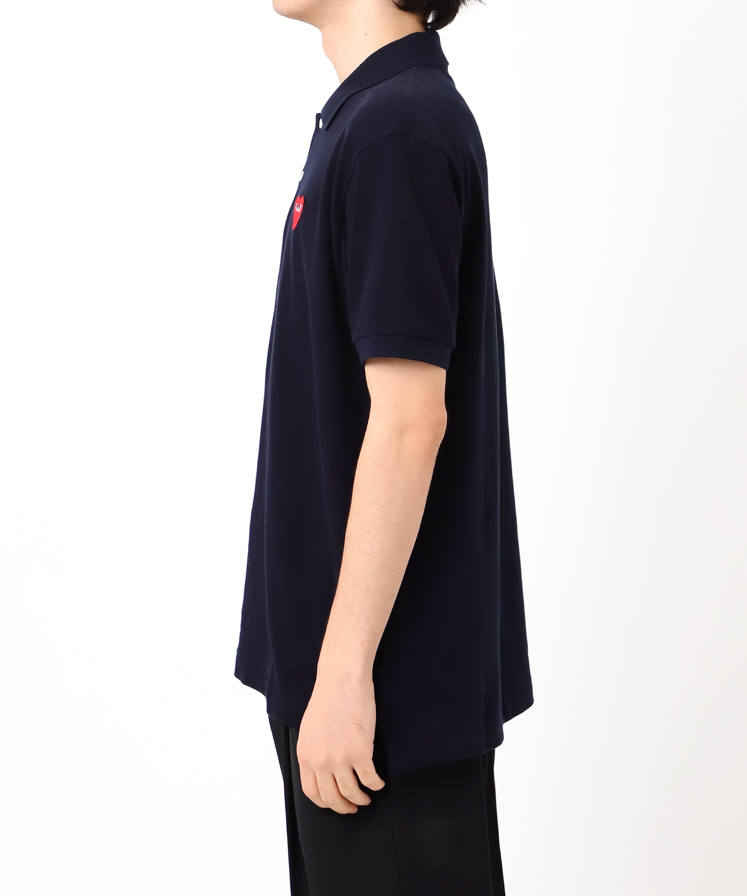 AX-T006-051 Unisex Polo  Black PLAY COMME des GARCONS