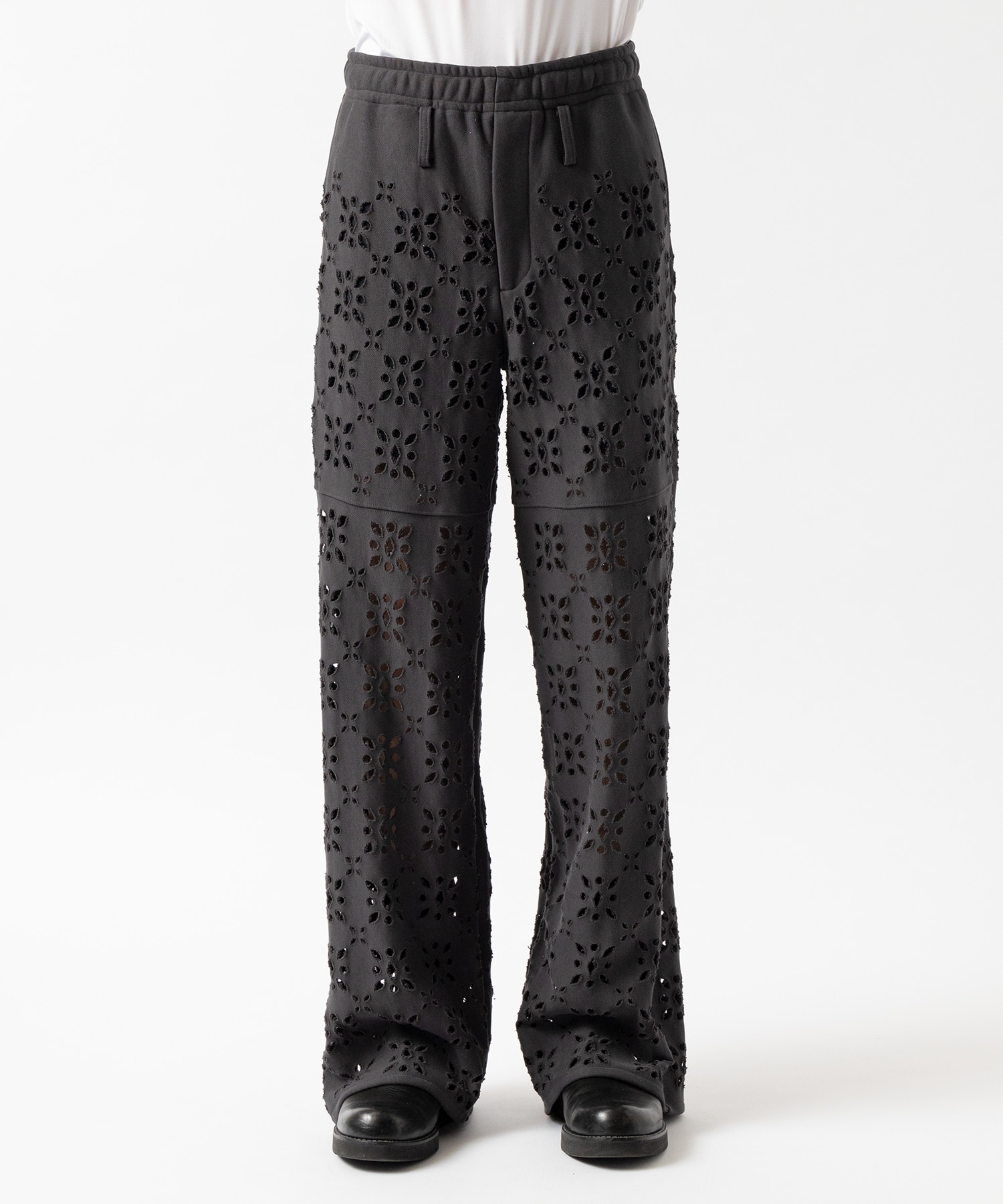 FLOWER HOLE SWEAT PANTS MASU