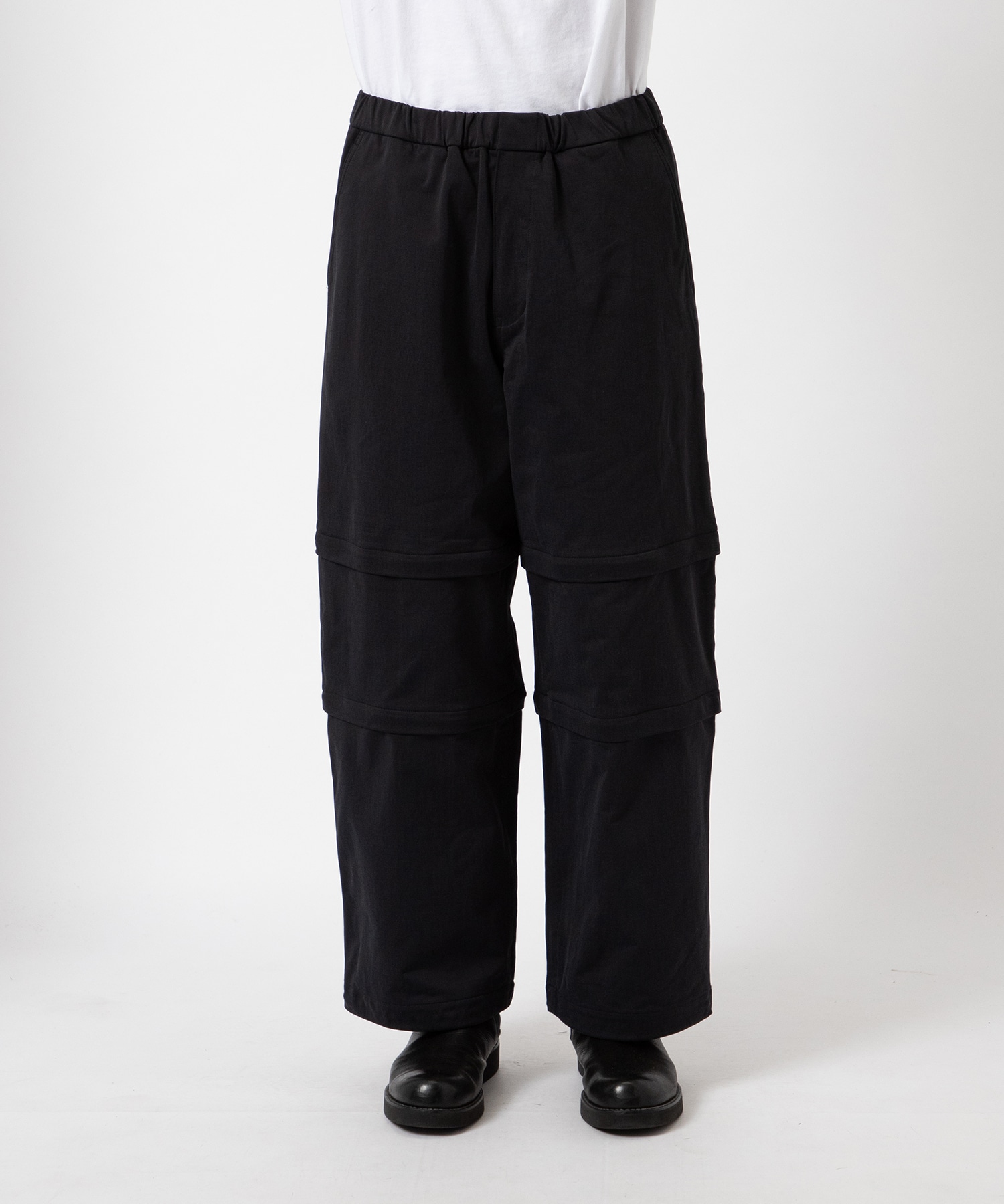 36G ECONYL Solid Zip Over Pants KANEMASA PHIL.