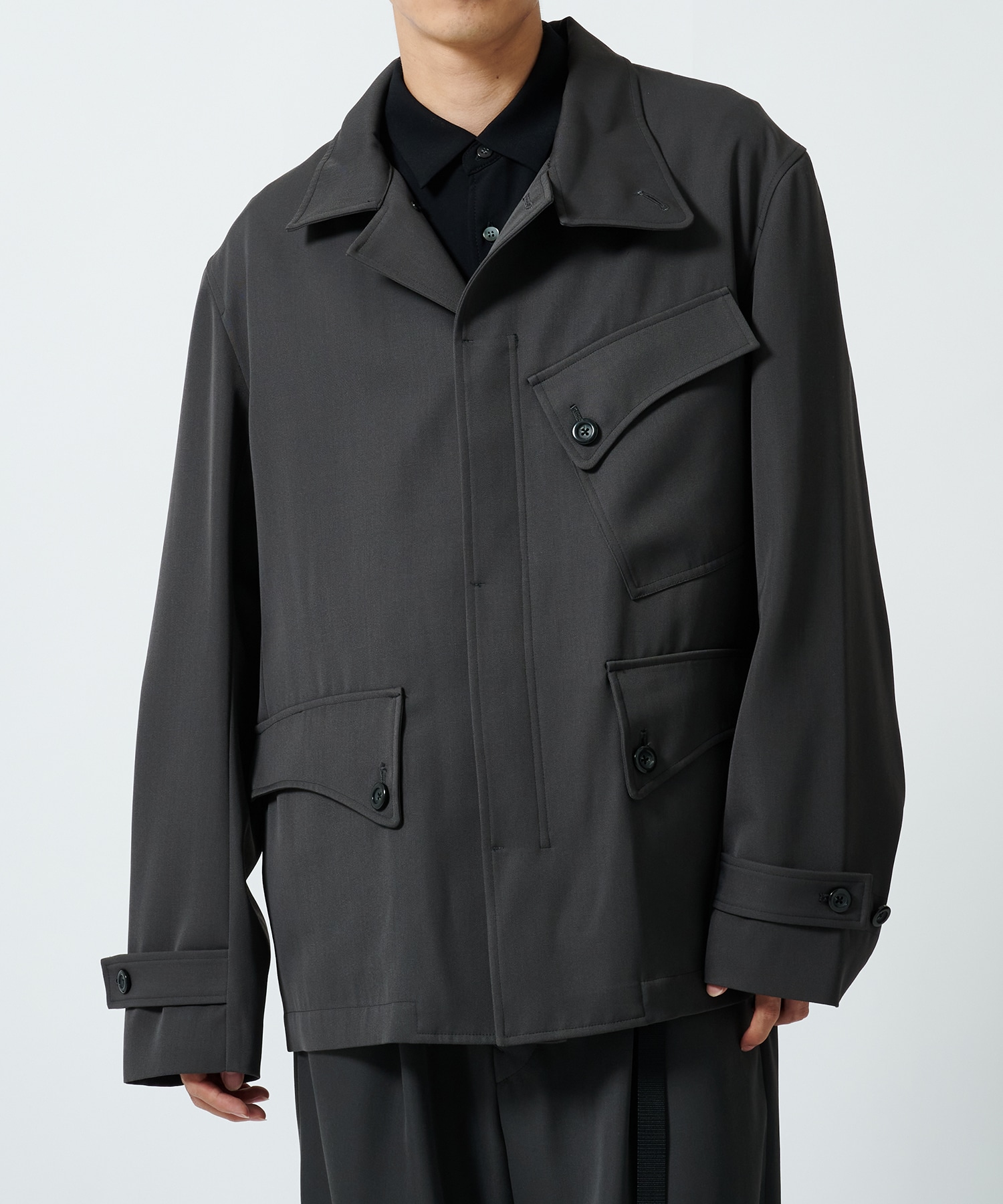 Curve Stand Collar Blouson UJOH HOMME