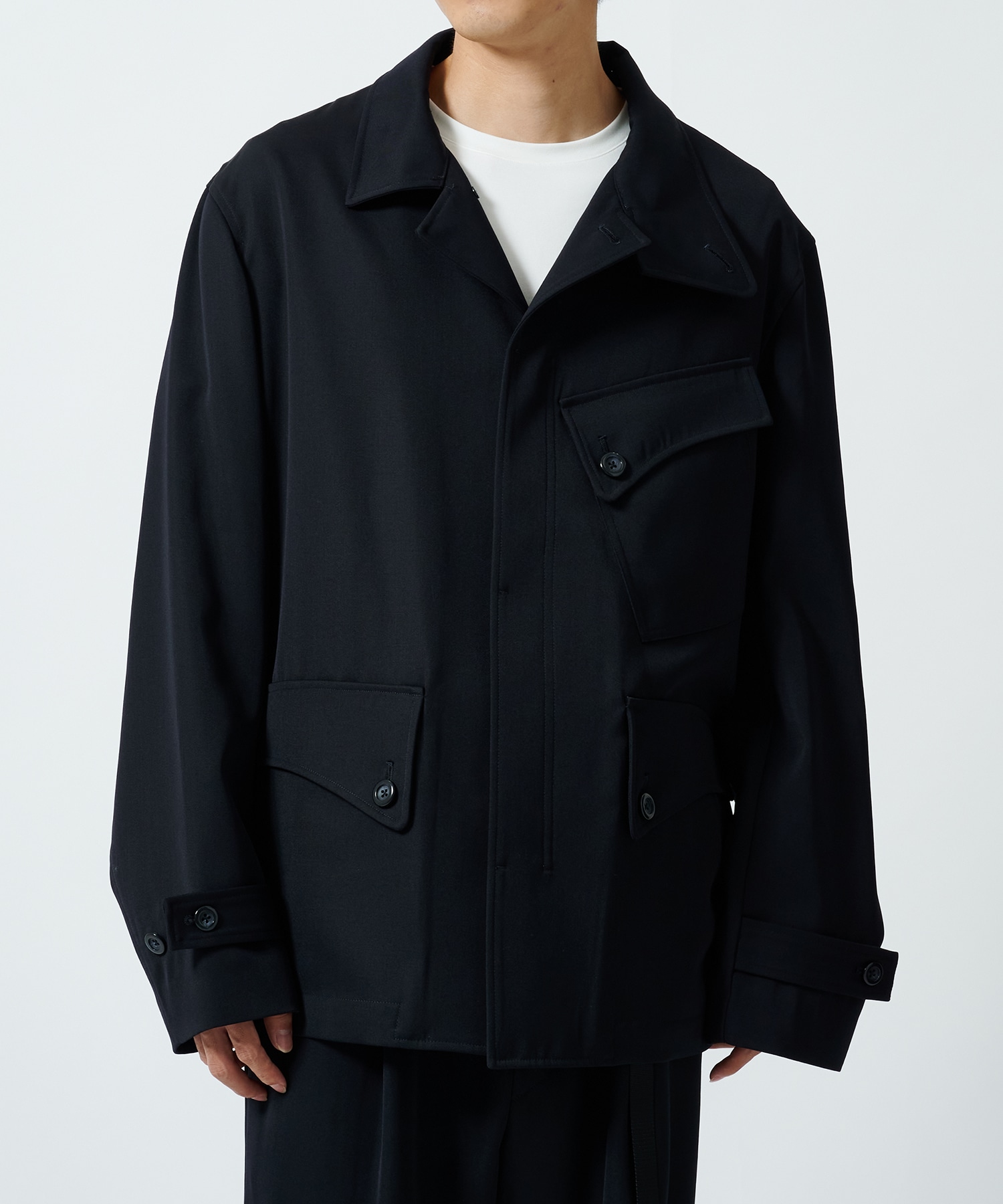 Curve Stand Collar Blouson UJOH HOMME