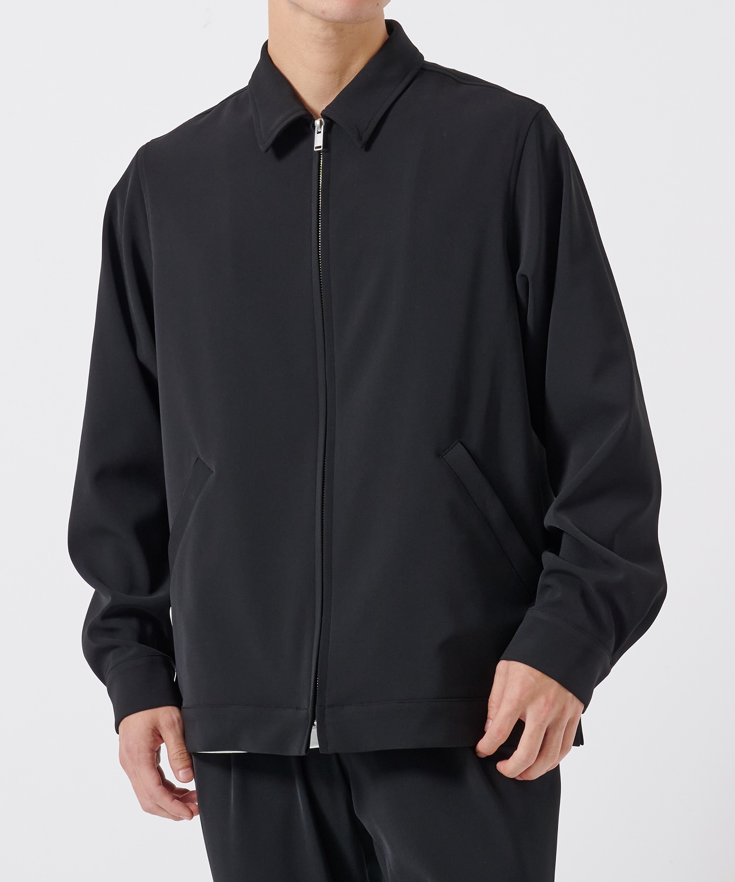 DOUBLE CLOTH ZIP BLOUSON STUDIOUS