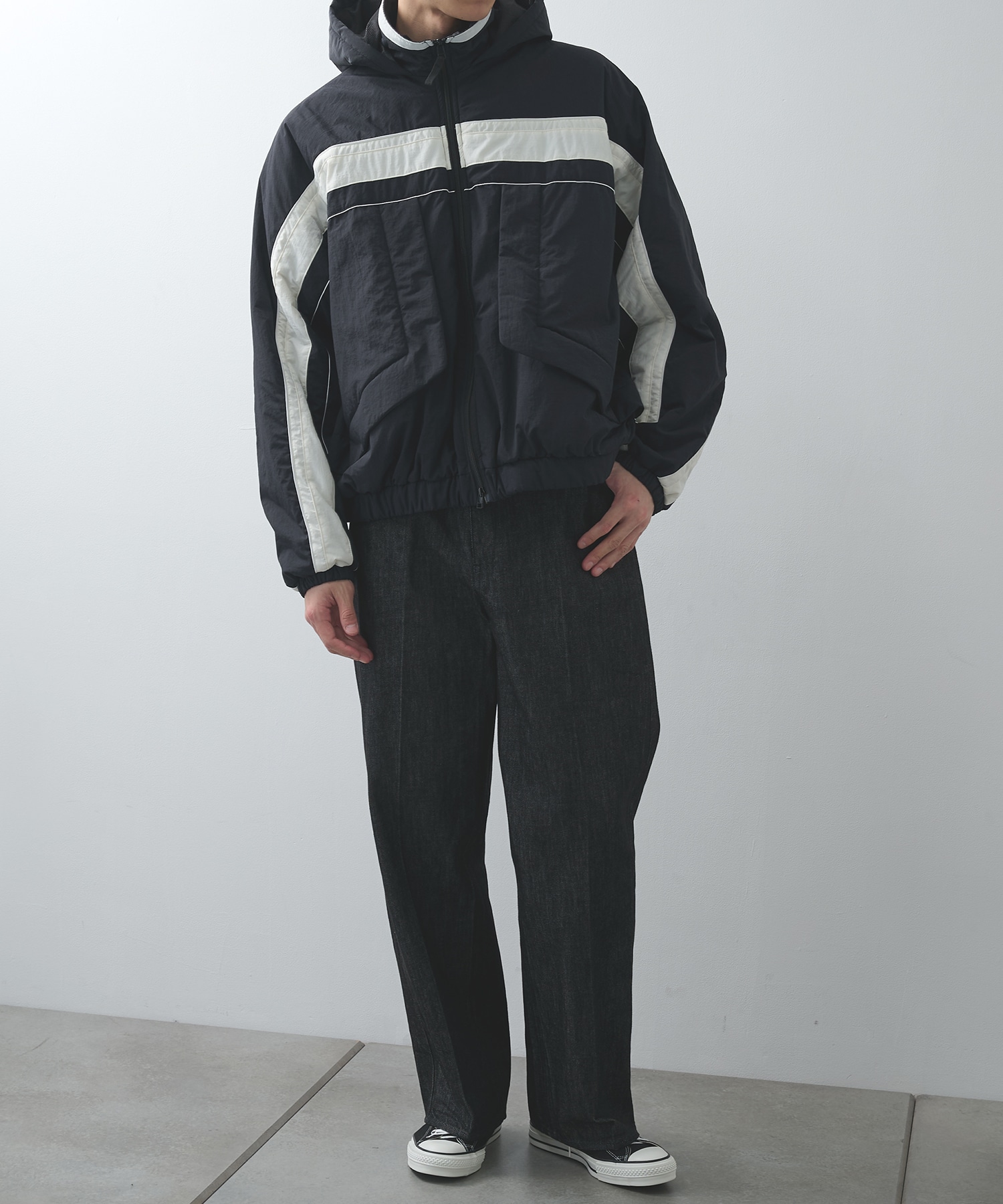 Puffer Two Tone Track Jacket BASICKS