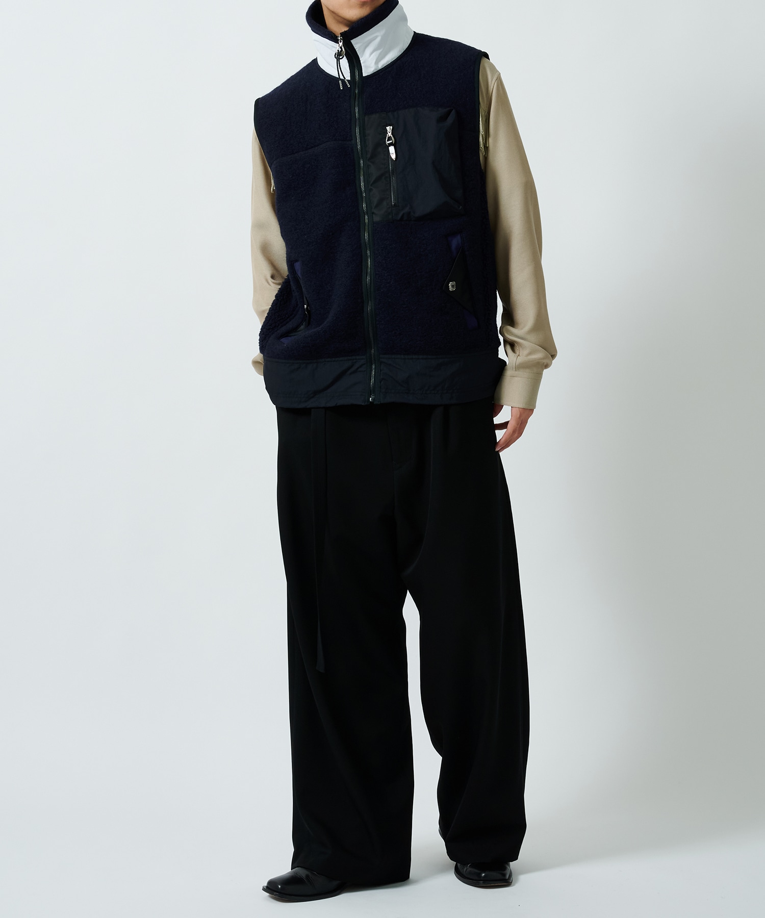 Wool jersey vest TOGA VIRILIS