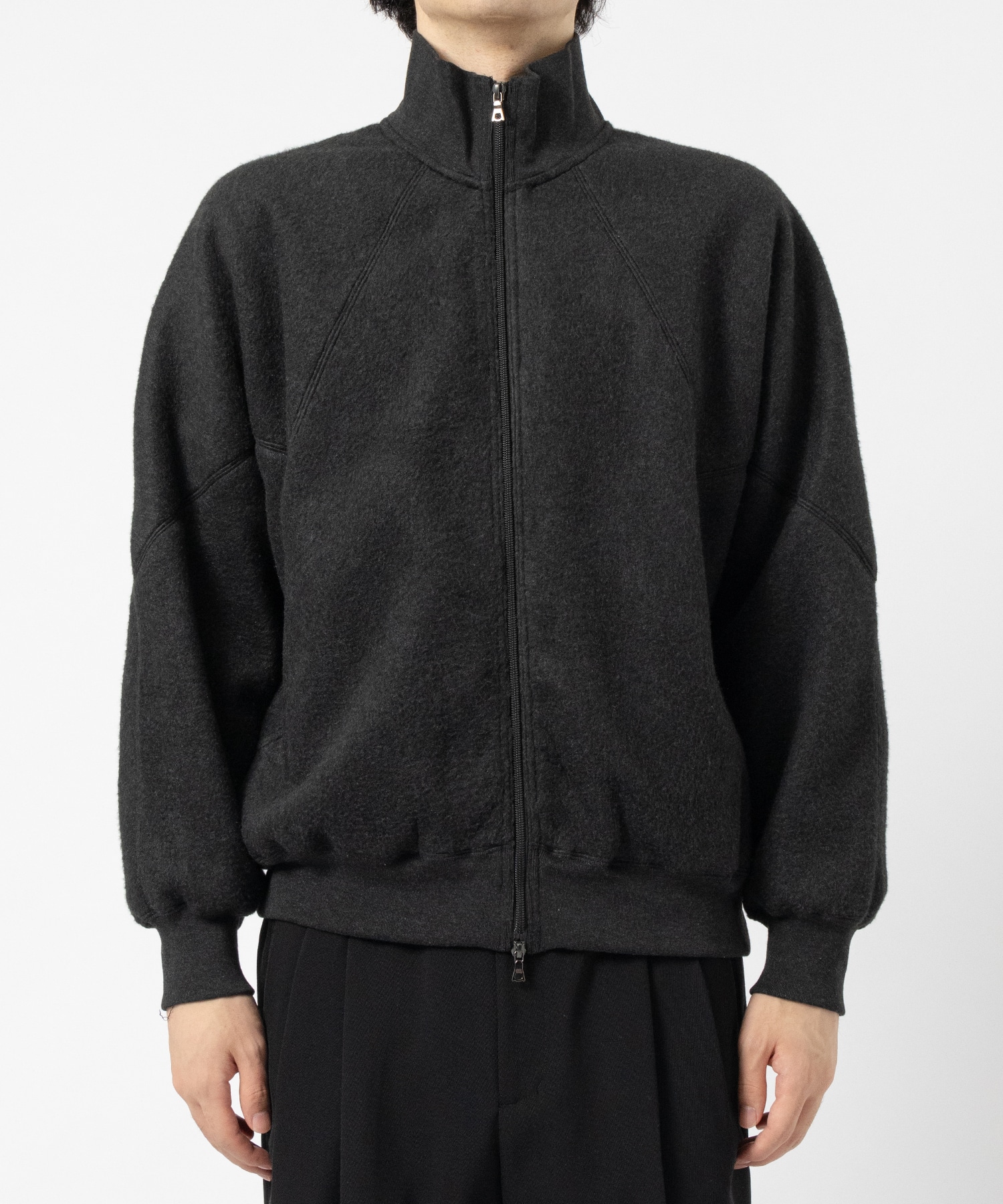 Pe/silk Fleece Track Jacket blurhms