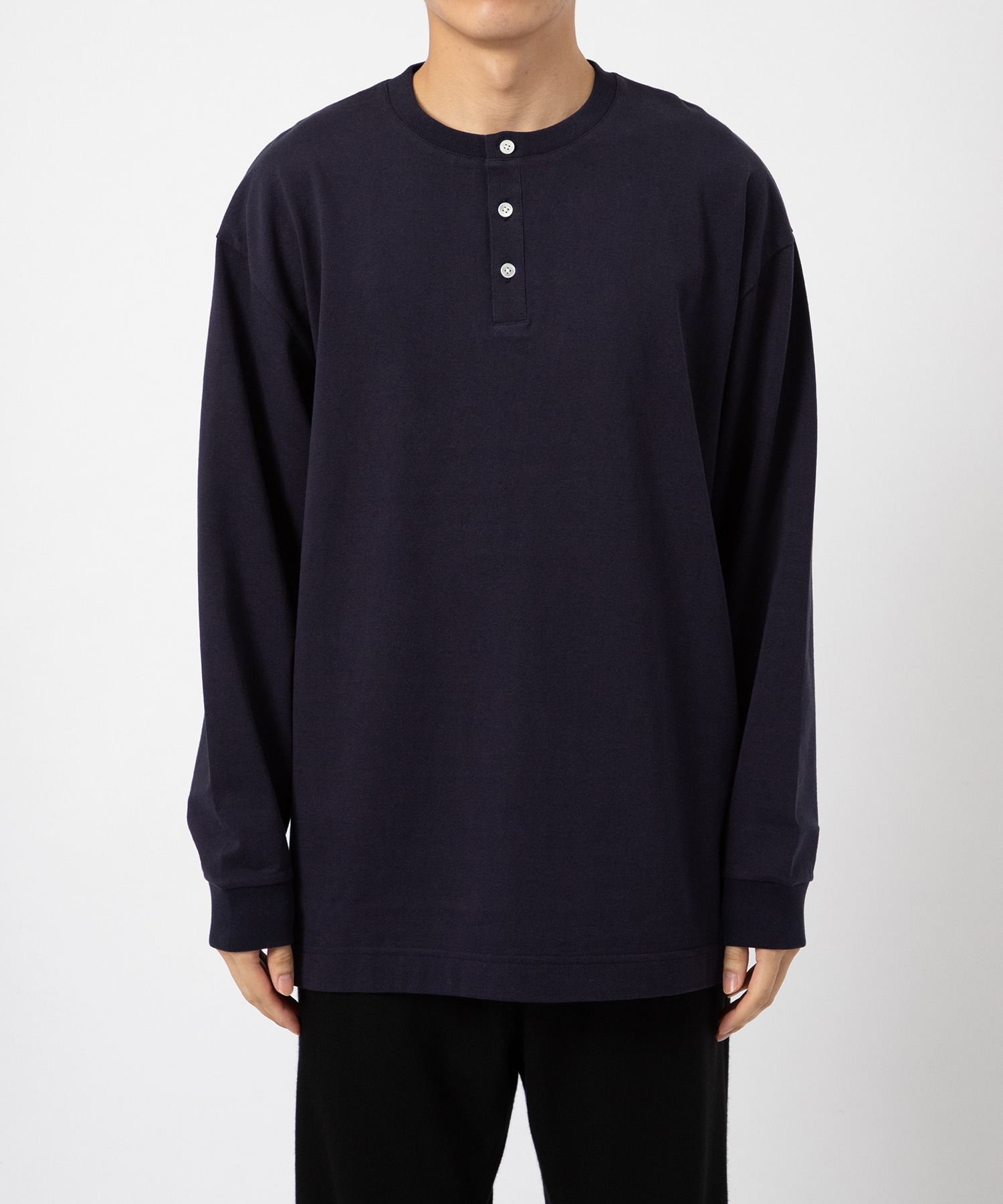 22G Air Spinning Henley LS Tee KANEMASA PHIL.