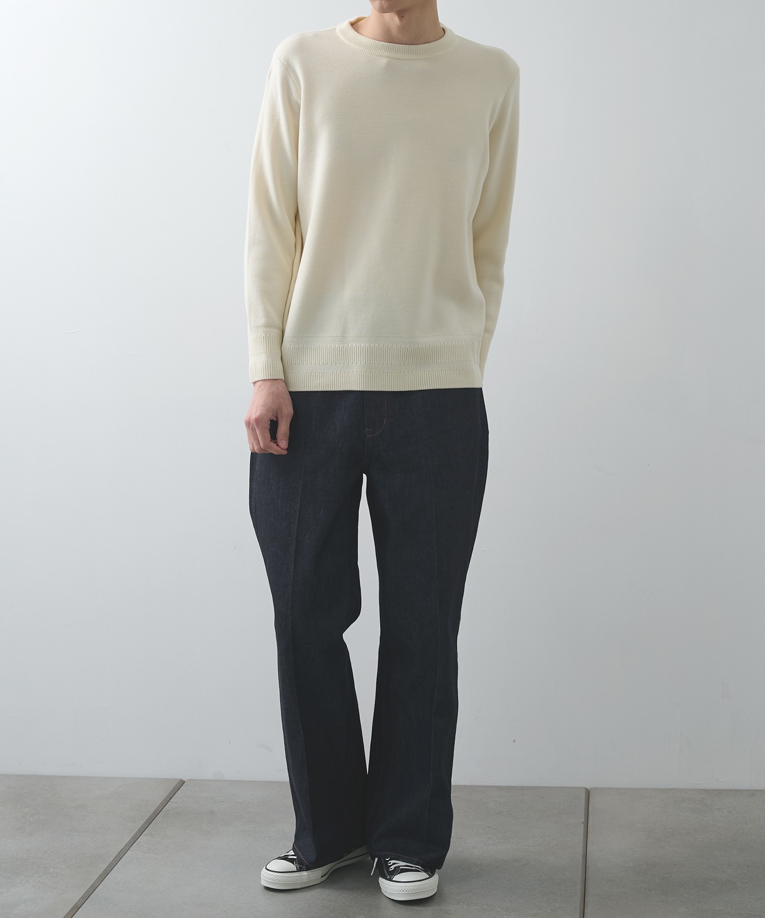 新・奇跡のクルーネックニット WRAPINKNOT