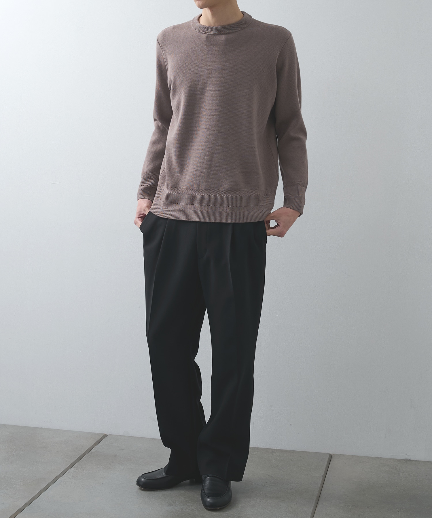 新・奇跡のクルーネックニット WRAPINKNOT