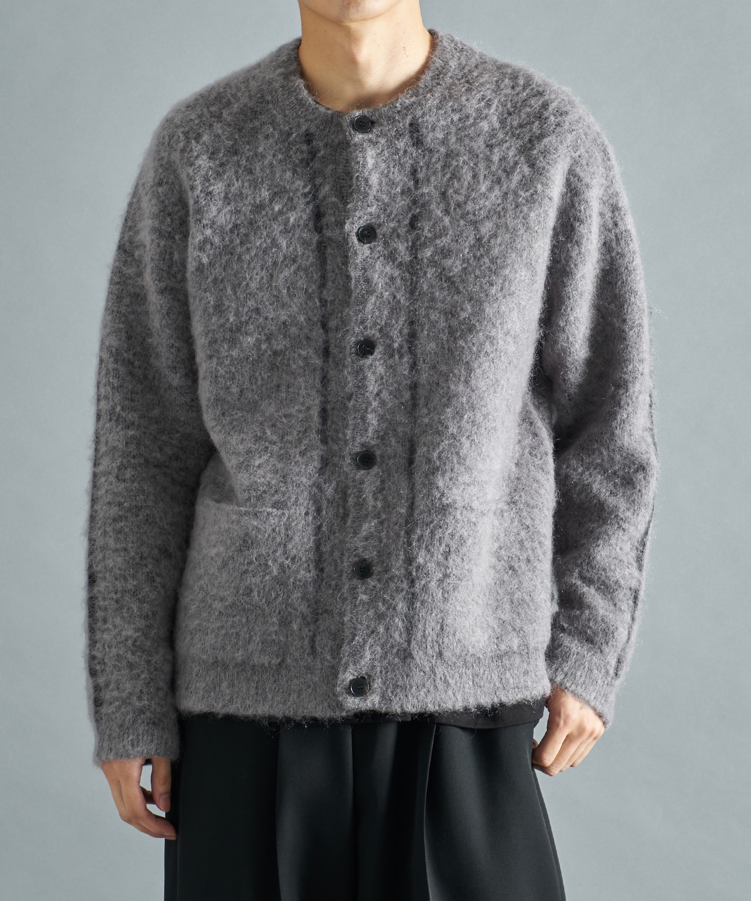 MOHAIR DOUBLE KNIT CARDIGAN STUDIOUS